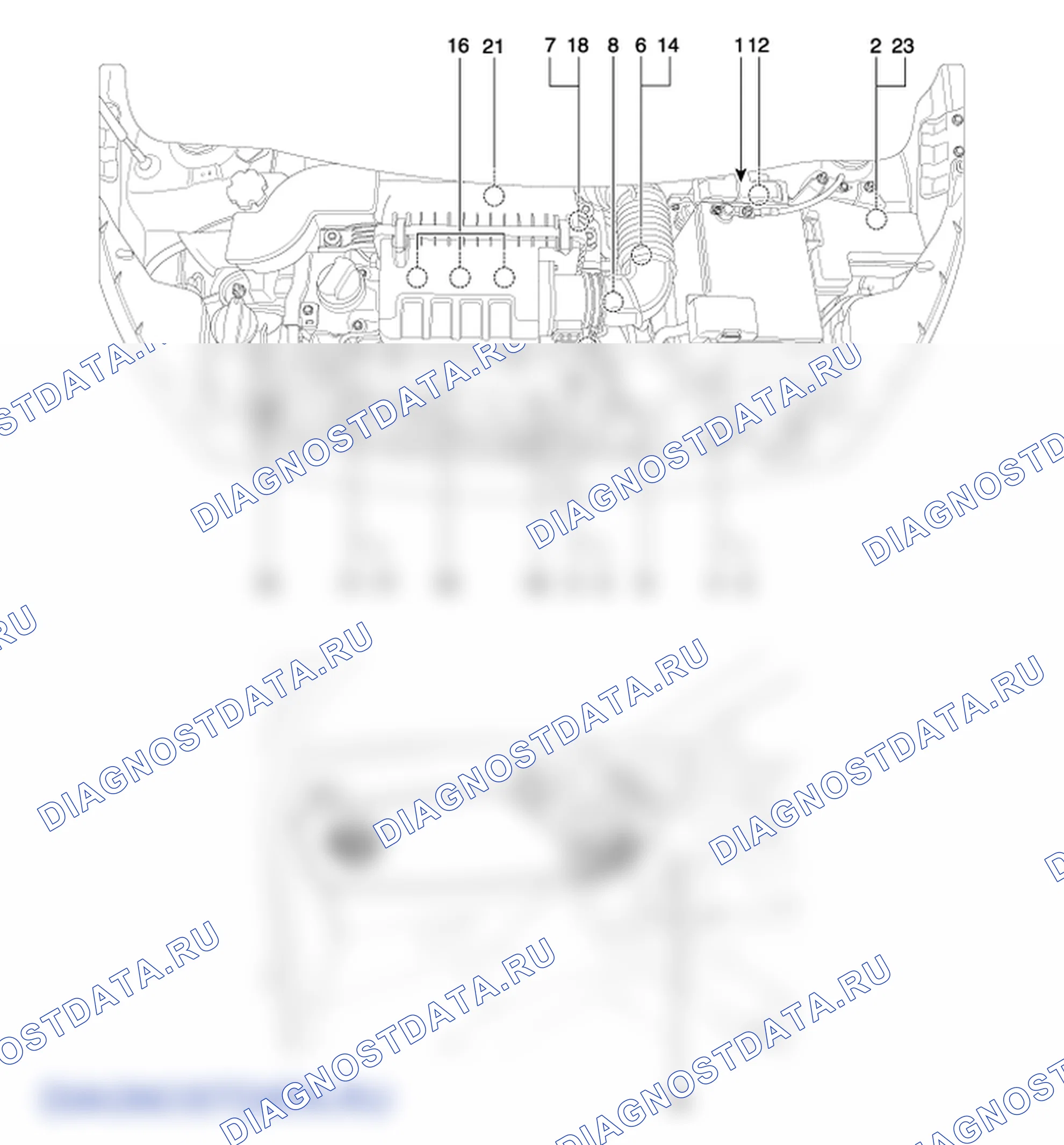 Компоненты и их расположение. Hyundai GRAND i10/Xcent BA