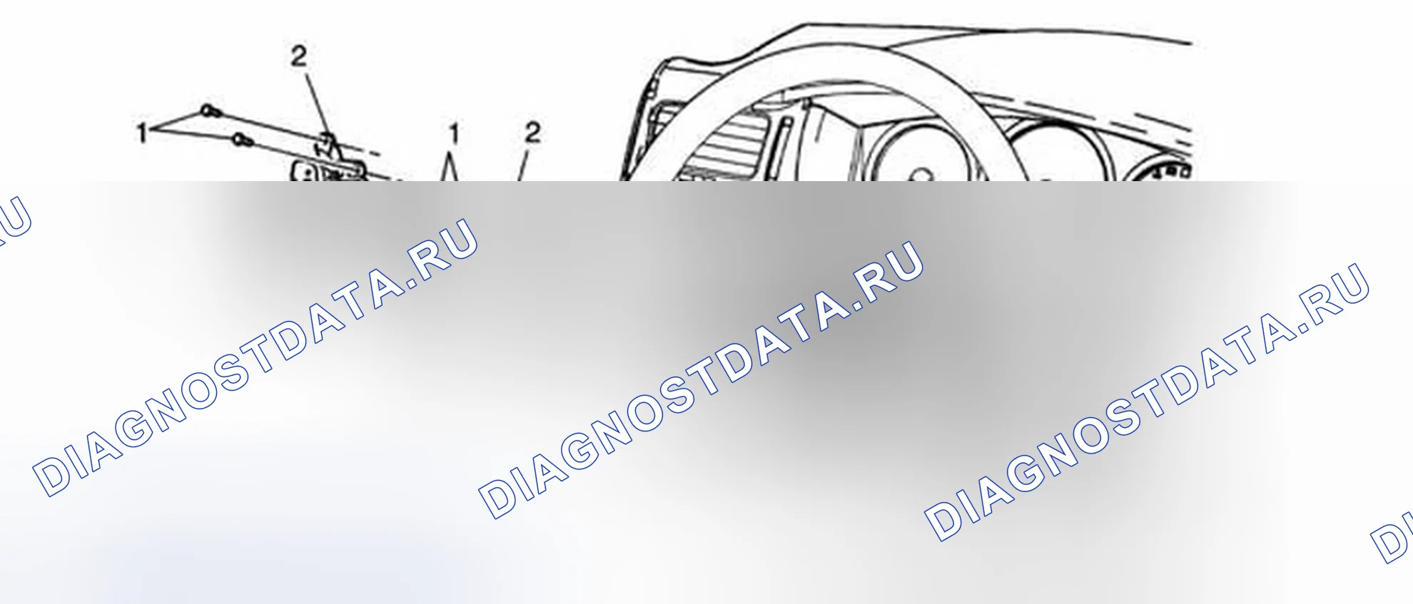 Рис. 2: Замена переключателя управления рулевым колесом в сборе. Chevrolet Impala IX