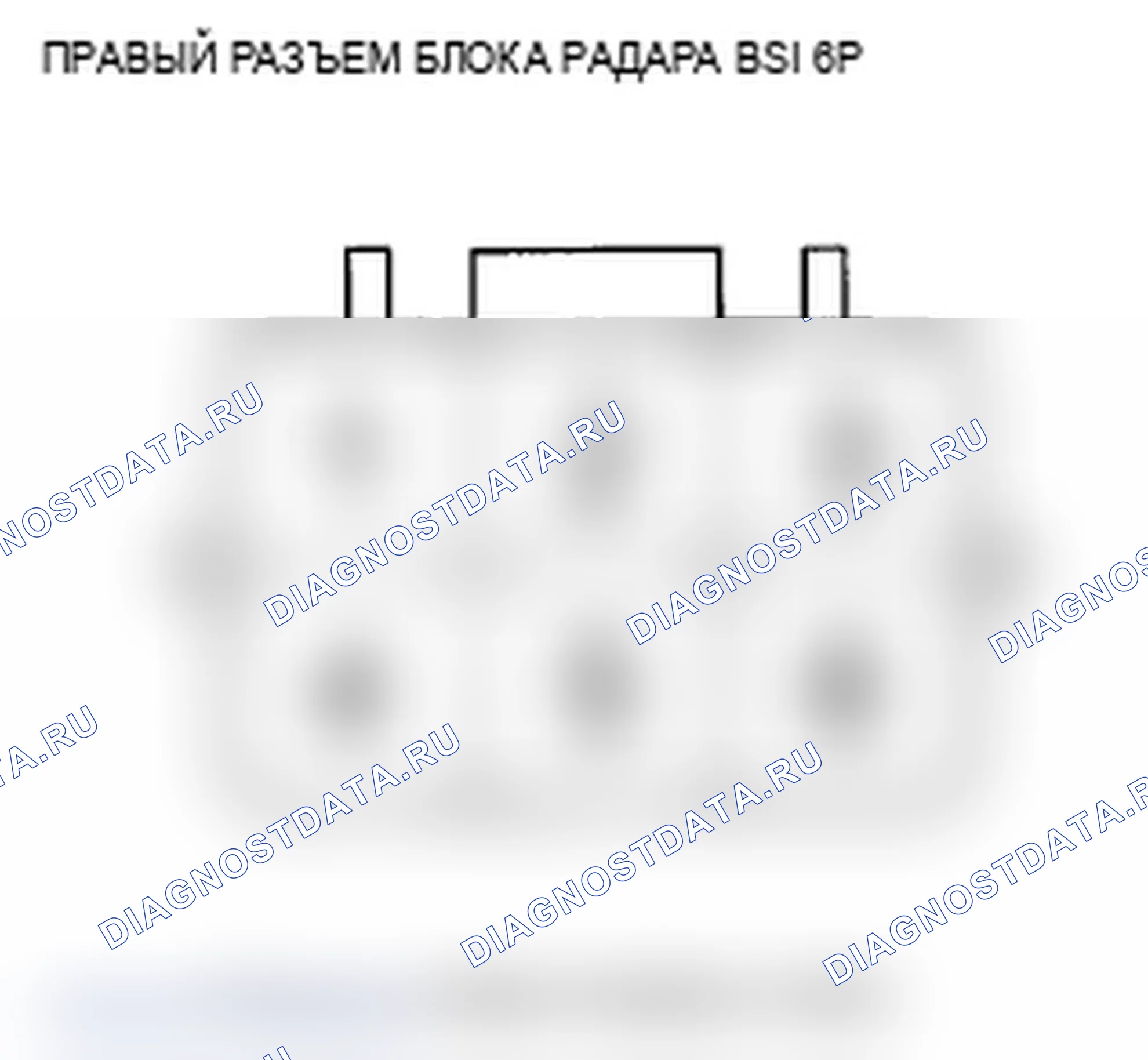 Рис. 56: Информационная система слепых зон (входы и выходы радарного блока BSD. Acura MDX II рестайлинг
