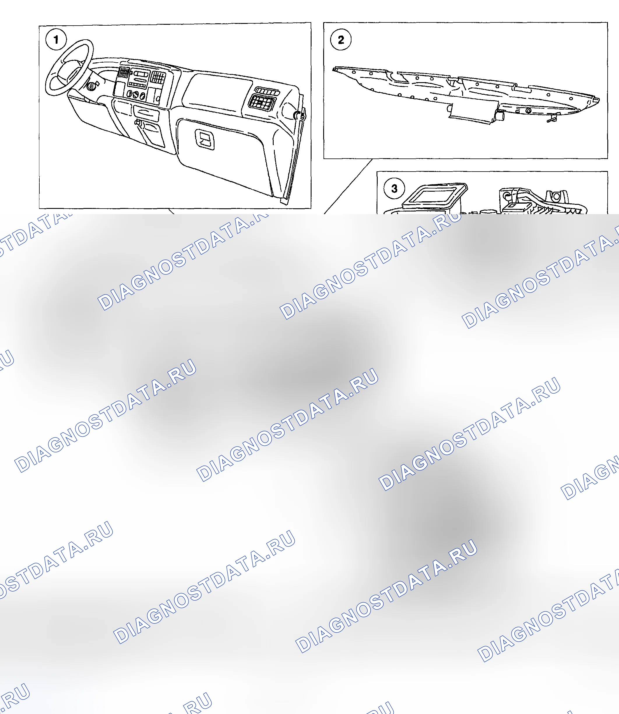 Рис. 211: Расположение компонентов. Ford Pickup F250 Super Duty I