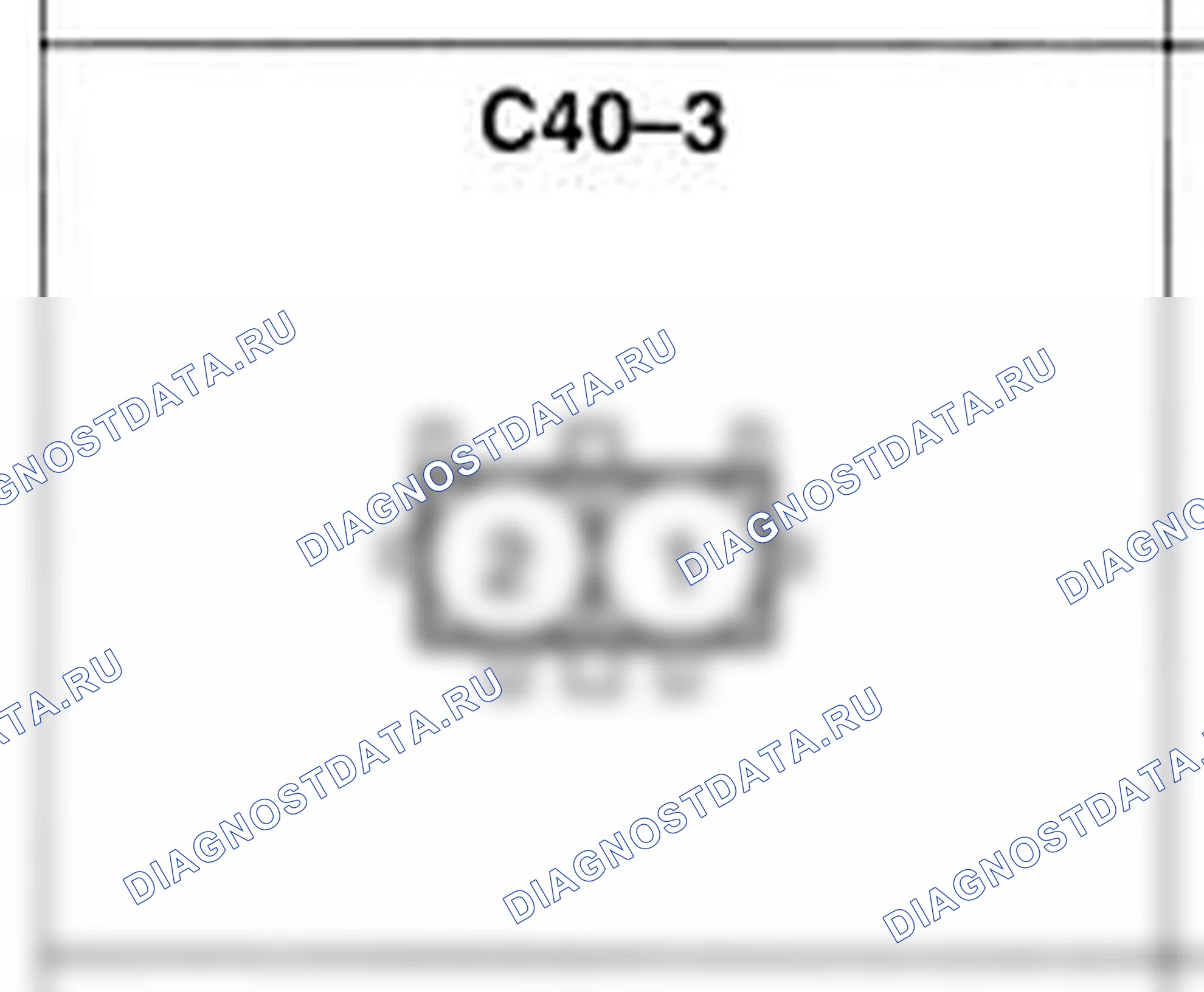 Распиновка разъёма C40-3 — жгута управления. Hyundai Atos MX