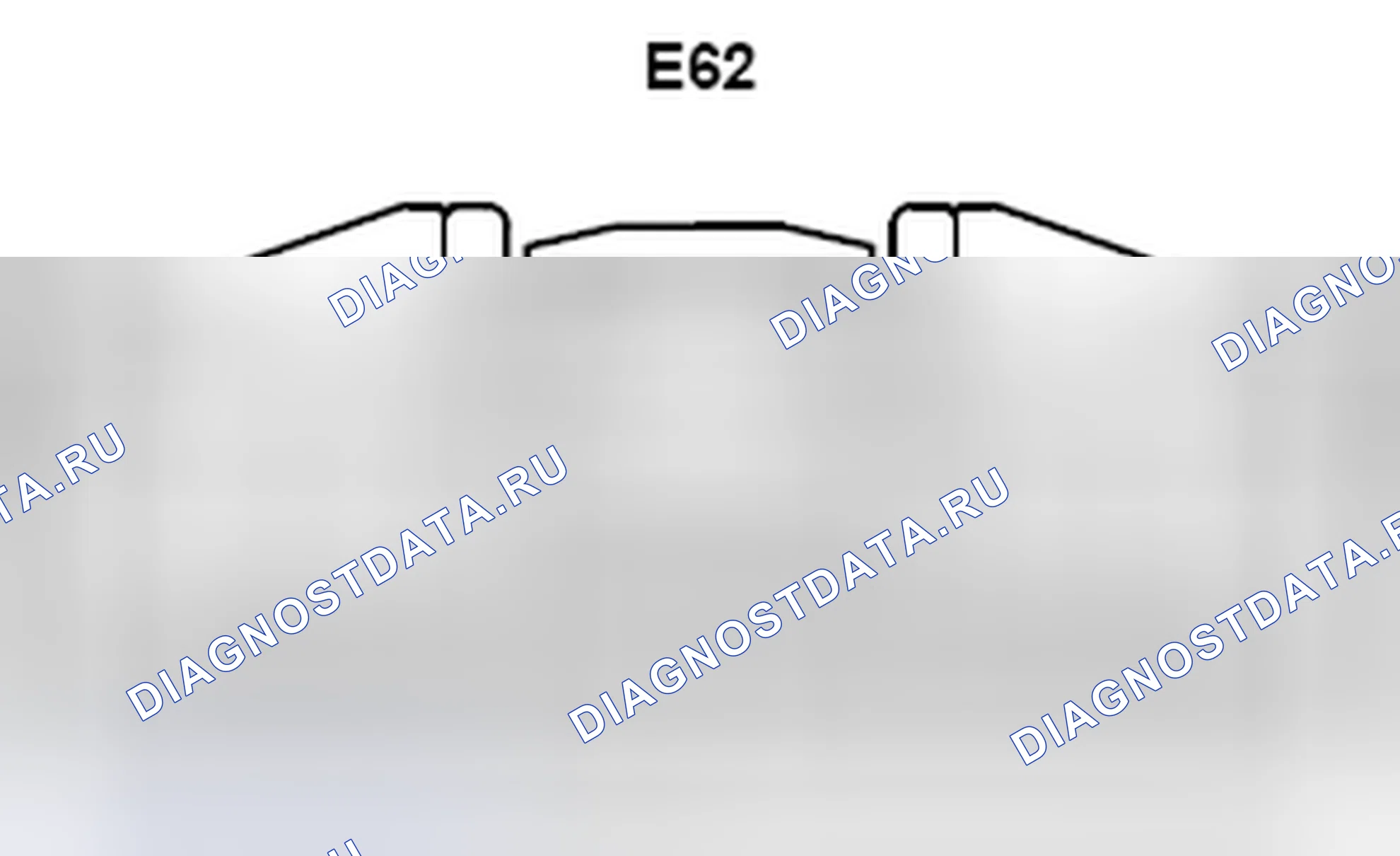 Рис. 551: Вид с торца соединителя с несколькими дисплеями (E62). Lexus ES XV40