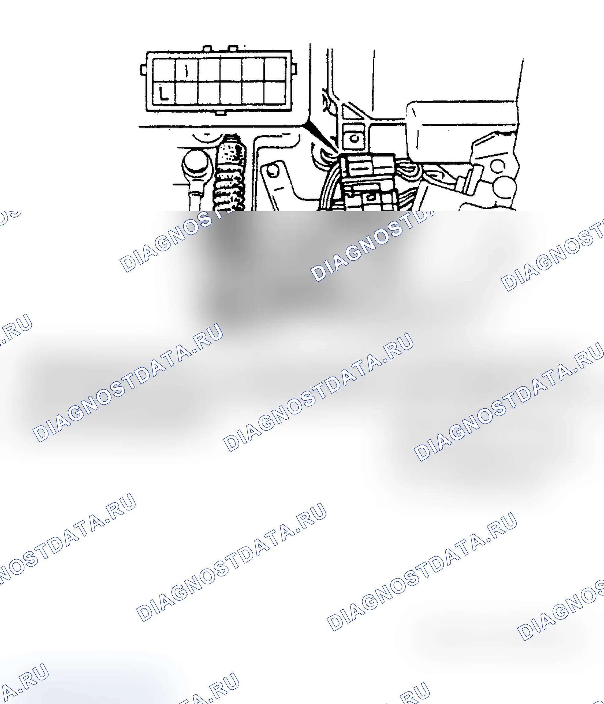 Рис. 81: ТЕРМОСЕНСОР ATF (F4A-EL). Mazda MX-6 V