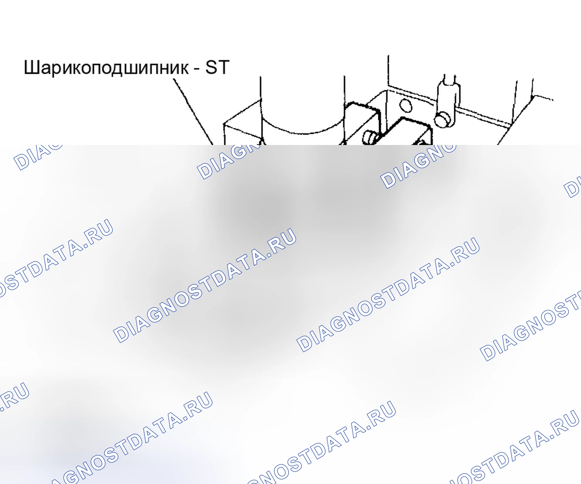 Рис. 140: Удаление шарикоподшипника с помощью (ST). Subaru Impreza GD/GC/GG