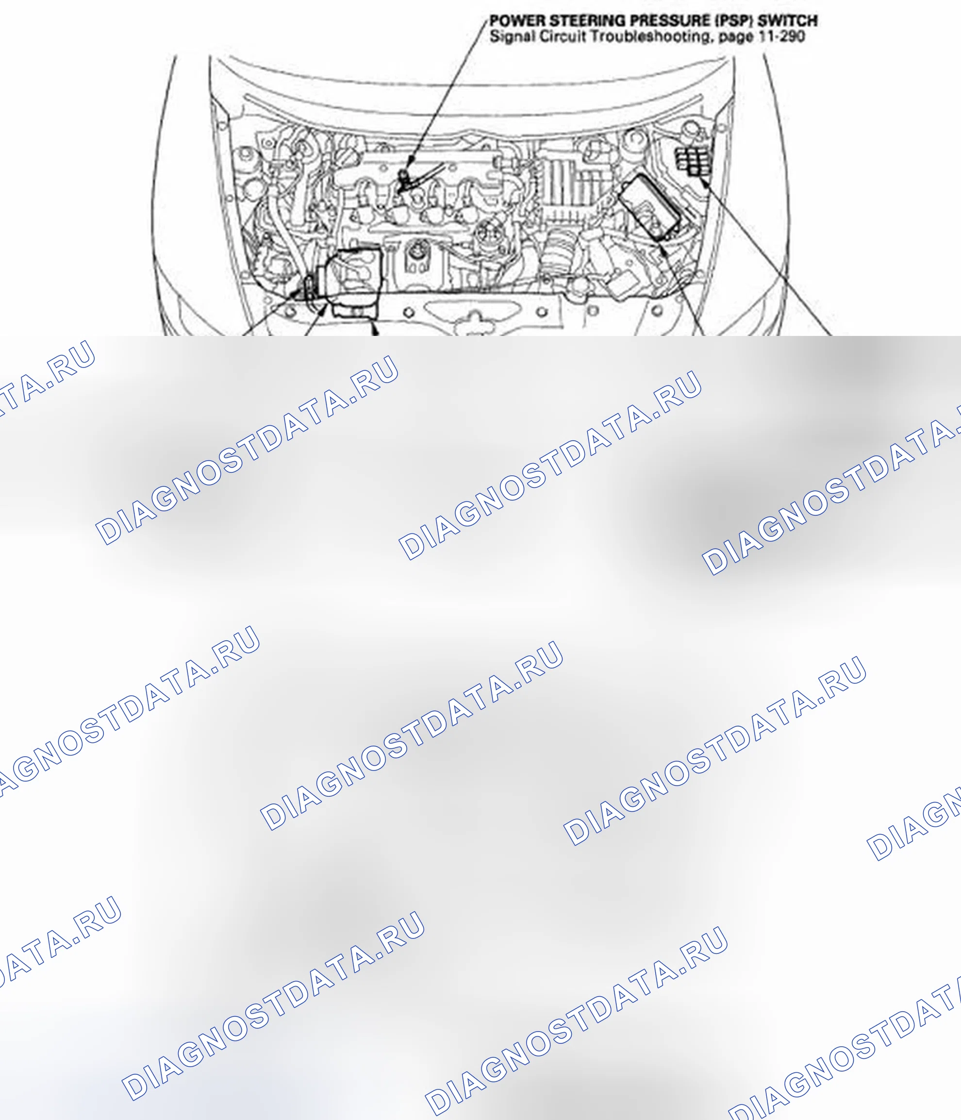 Рис. 12: Указатель расположения компонентов. Honda Civic VIII рестайлинг