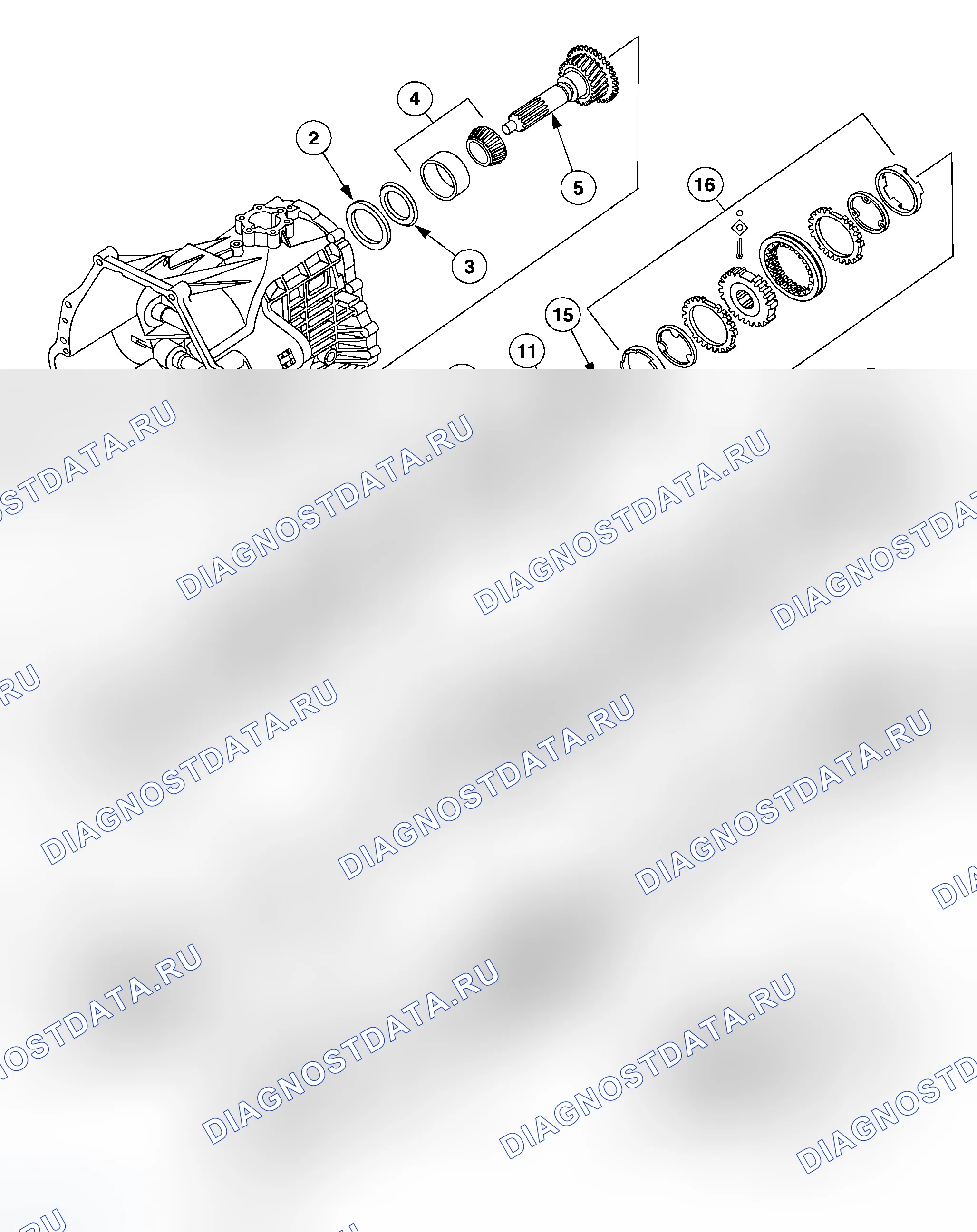Рис. 1: Идентификация передачи. Ford Cab & Chassis F350 Super Duty 