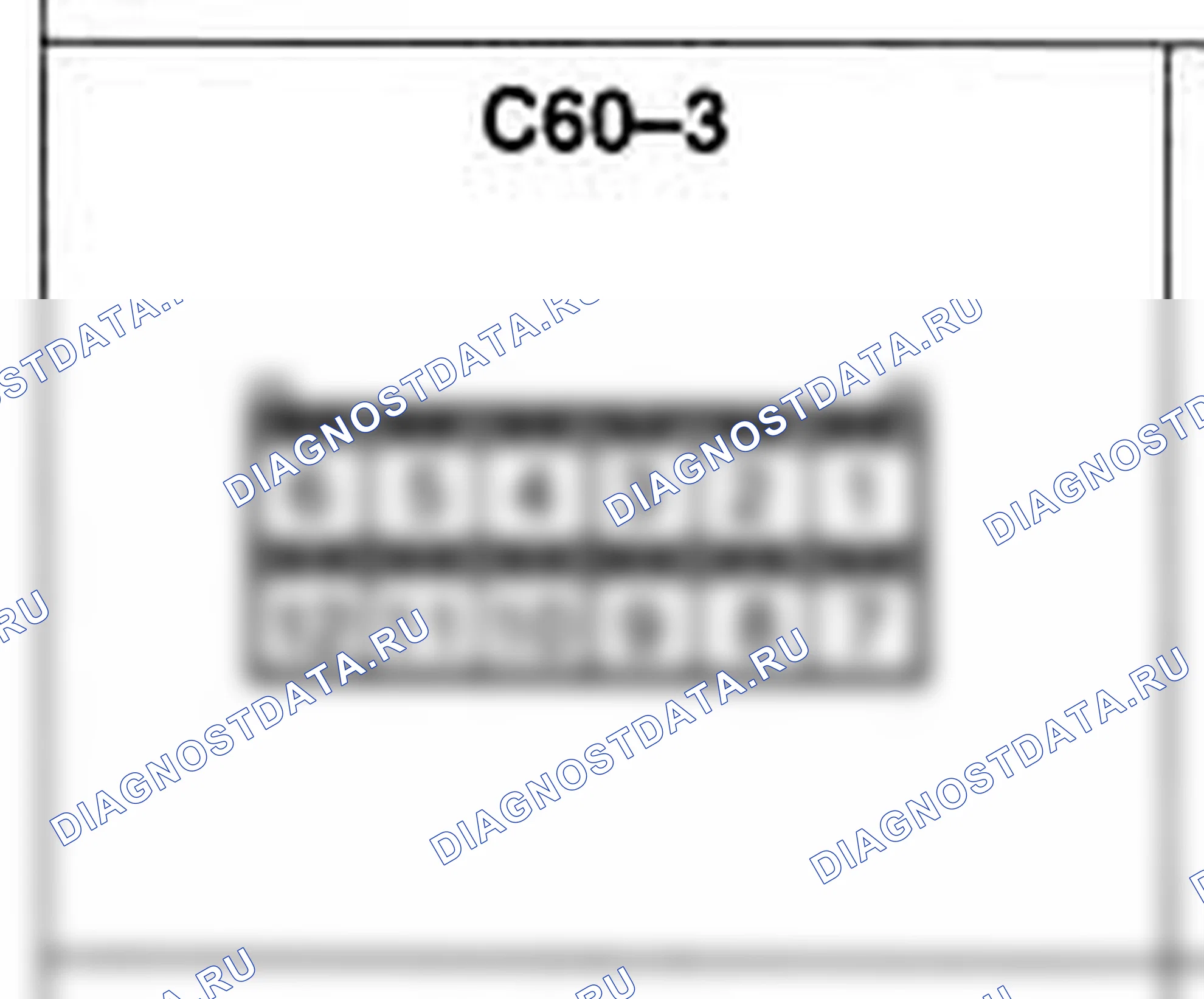 Распиновка разъёма C60-3 — жгута управления. Hyundai Atos MX