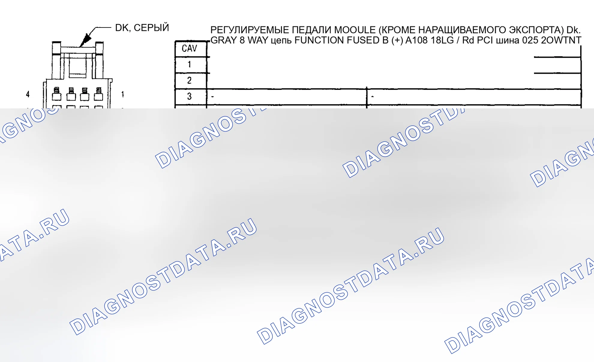 Рис. 1: ИДЕНТИФИКАЦИЯ СОЕДИНИТЕЛЯ. Dodge Grand Caravan IV