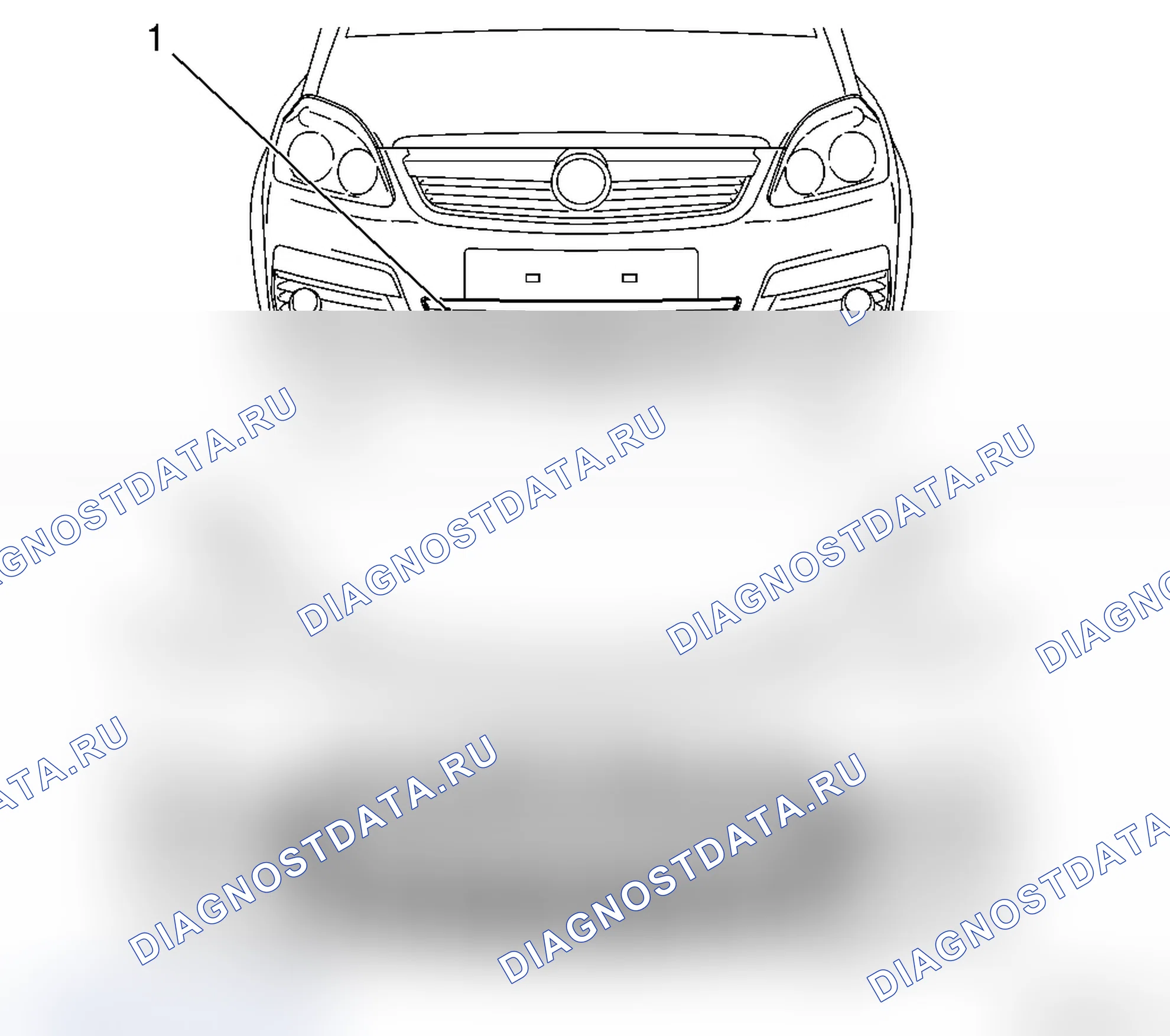 Демонтаж и монтаж решетки передней обшивки. Opel Zafira B