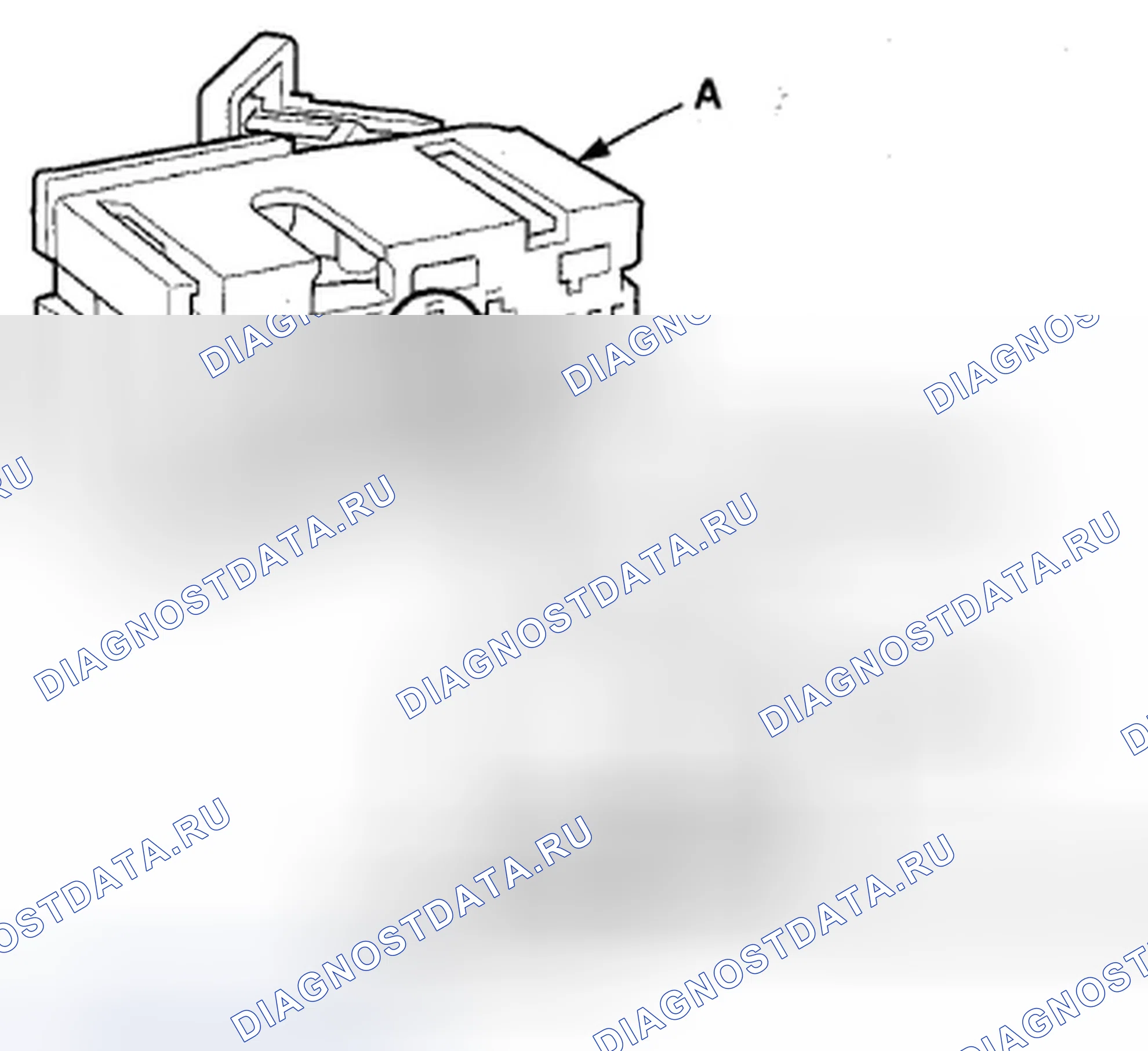 Рис. 480: Разъемы блока SRS. Acura TSX II