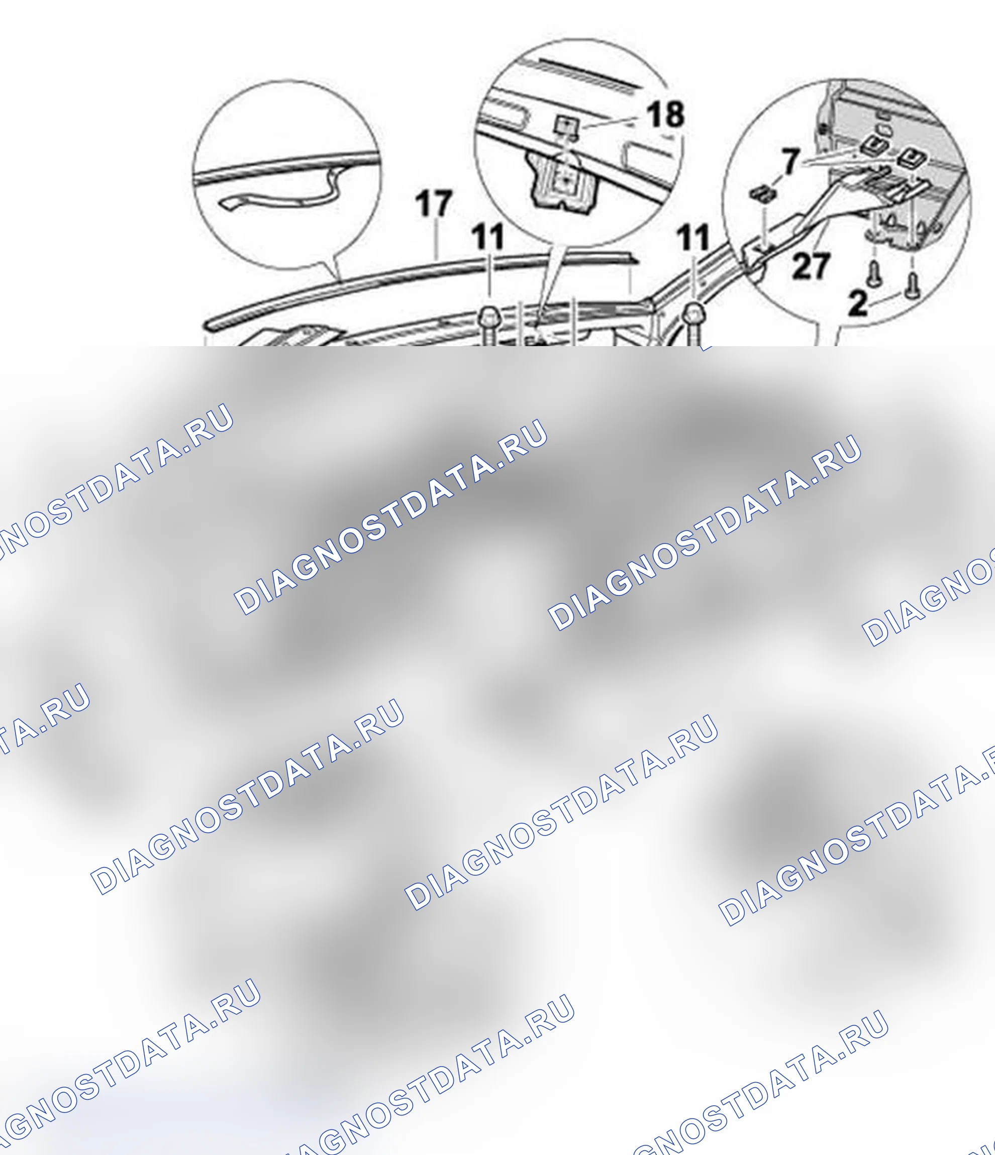 Рис. 12: СНЯТИЕ И УСТАНОВКА КРОНШТЕЙНА ПАНЕЛИ ПРИБОРОВ. Porsche Boxster S 986