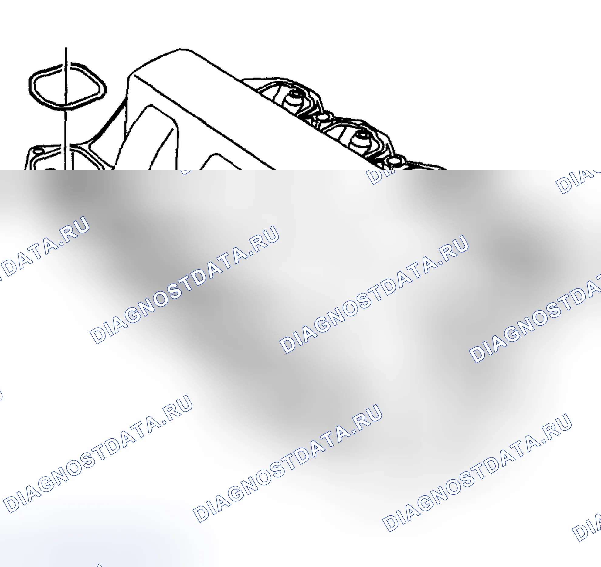 Рис. 822: Разборка впускного коллектора. Hyundai Terracan I рестайлинг