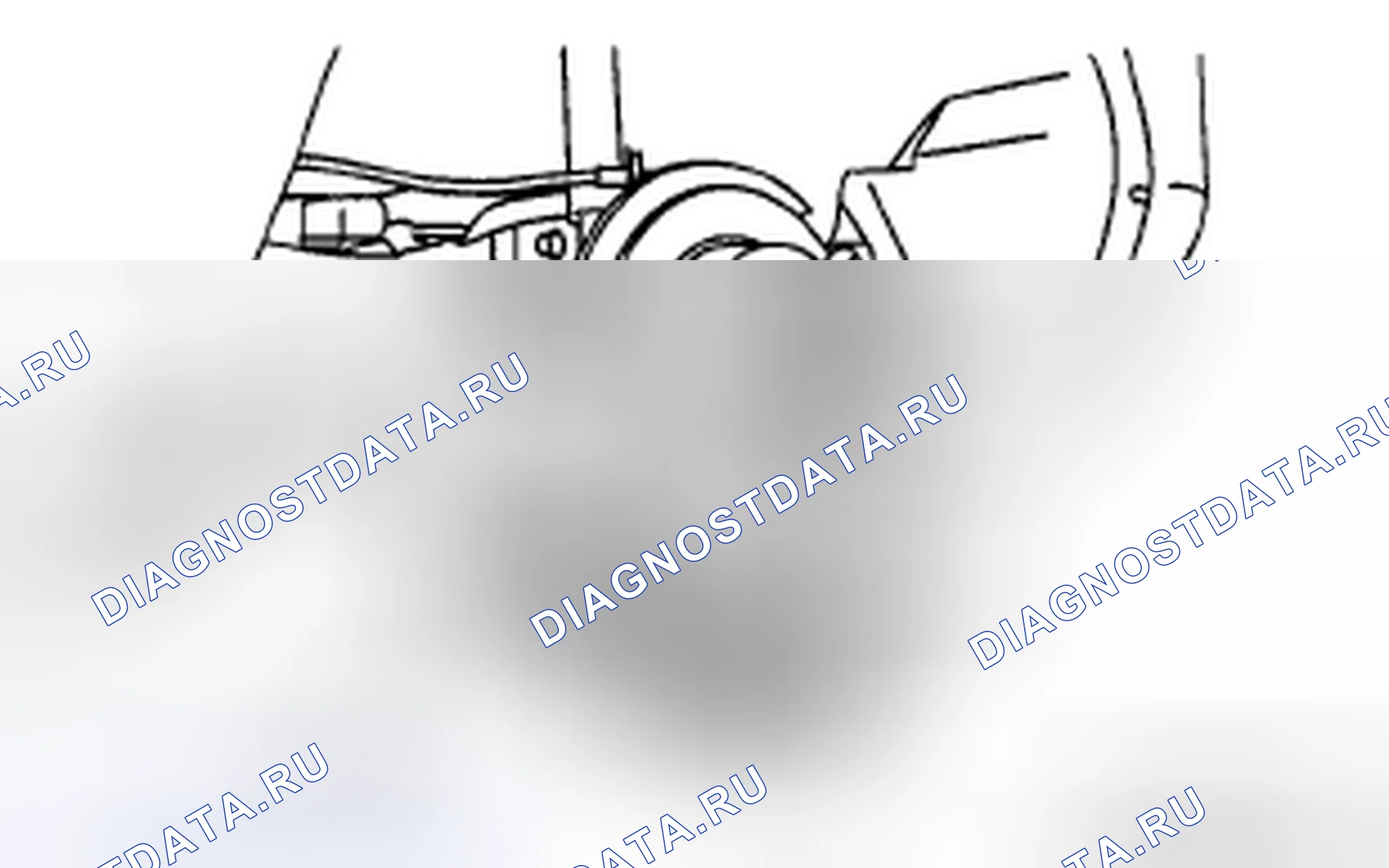 Рис. 11: Демонтаж болта (нижняя сторона заднего амортизатора) Примечание. Mazda CX-7 I рестайлинг
