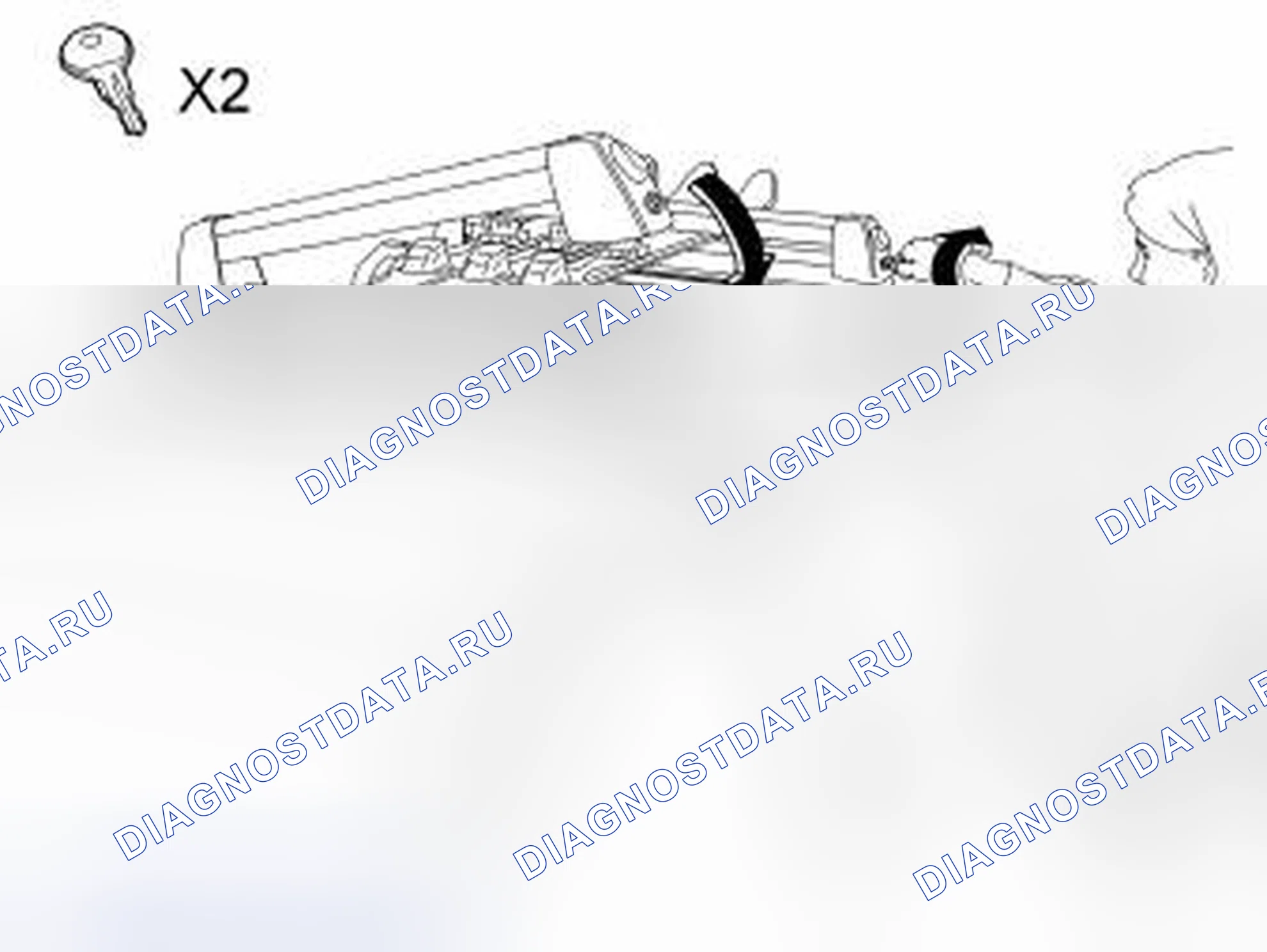 Рис. 203: Защищенные лыжи. Volvo XC70 I рестайлинг