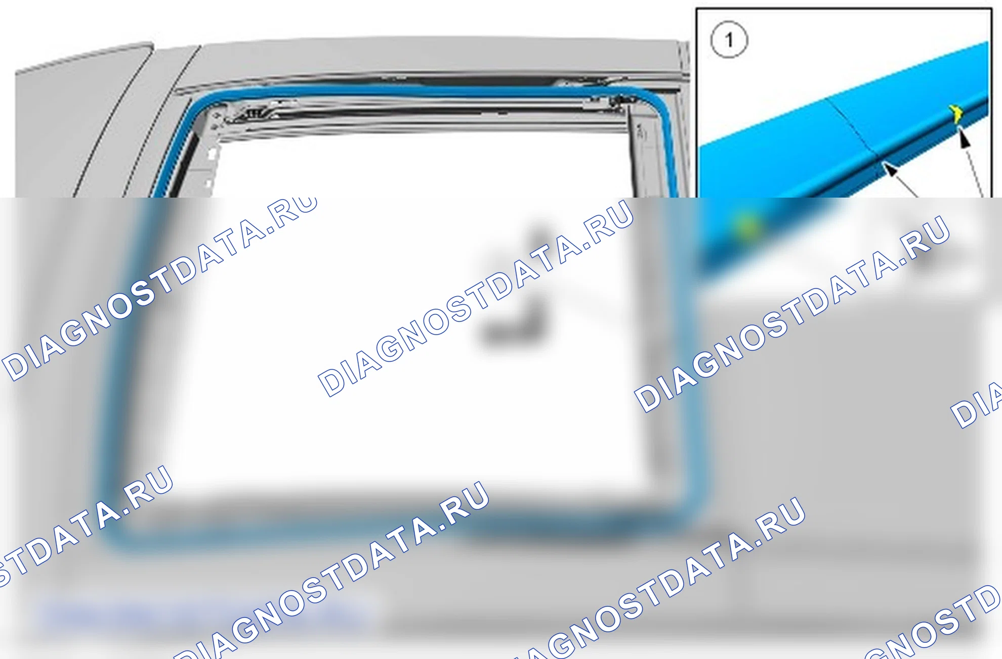 Как снять и установить уплотнитель люка крыши. Ford Edge II