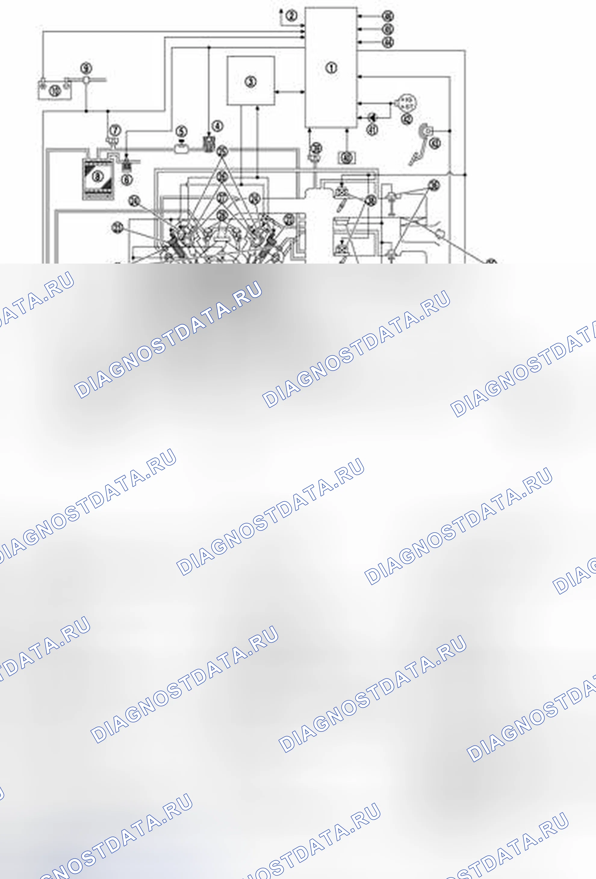 Рис. 152: Схема системы. Infiniti FX37 II рестайлинг