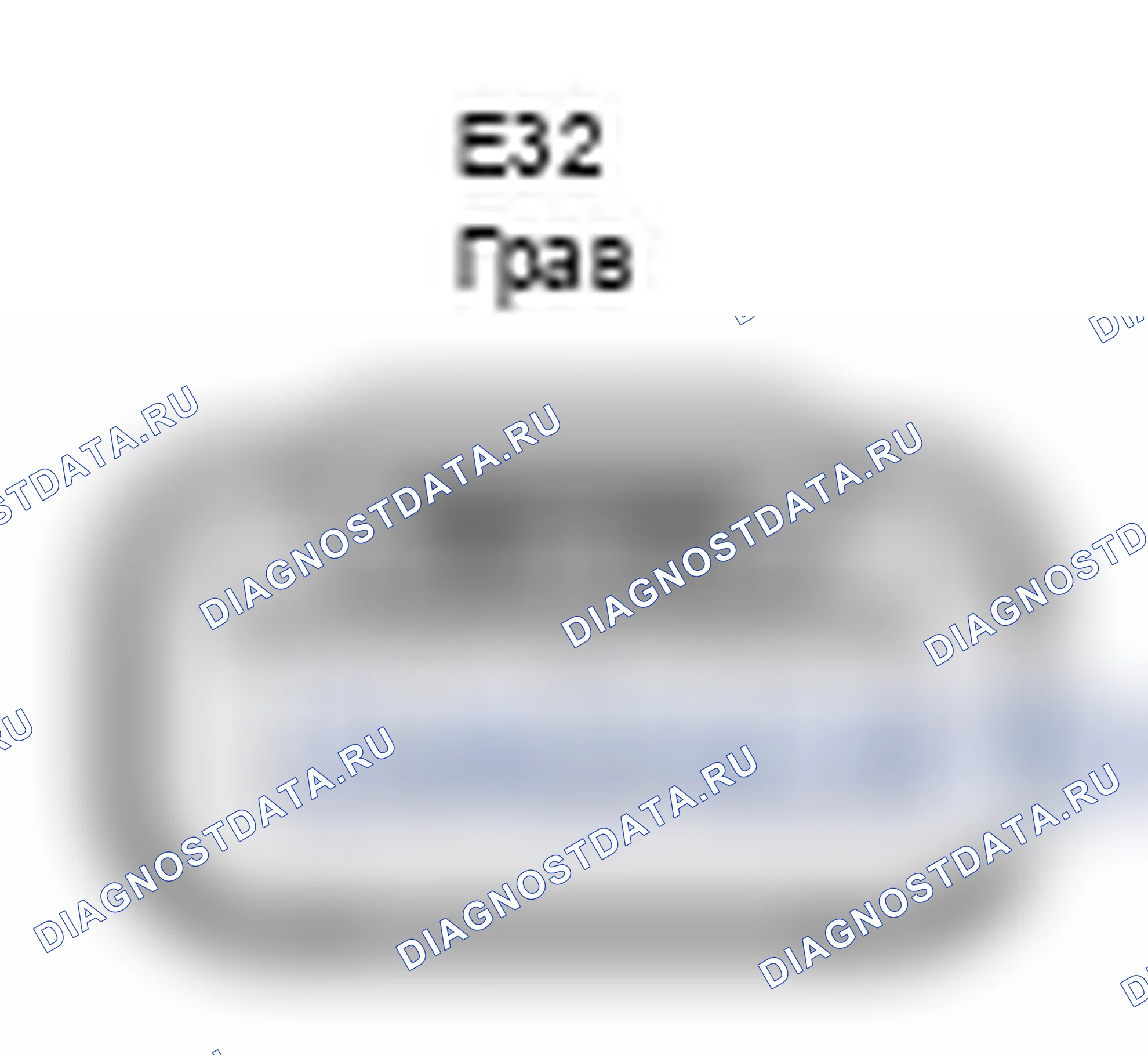 Рис. 204: Вид с торца разъема катушки зажигания в сборе № 2 (E32). Lexus IS F I