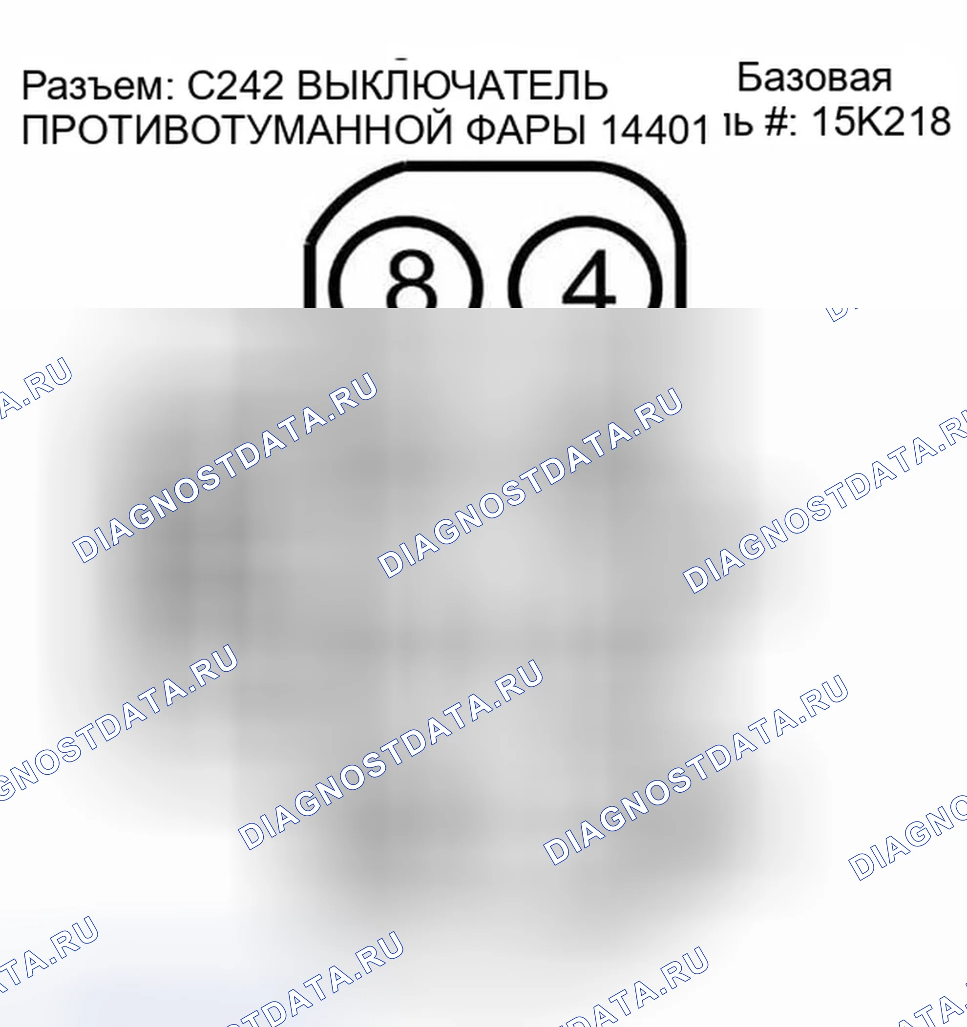 Рис. 113: Идентификация разъема C242. Ford Escape I рестайлинг