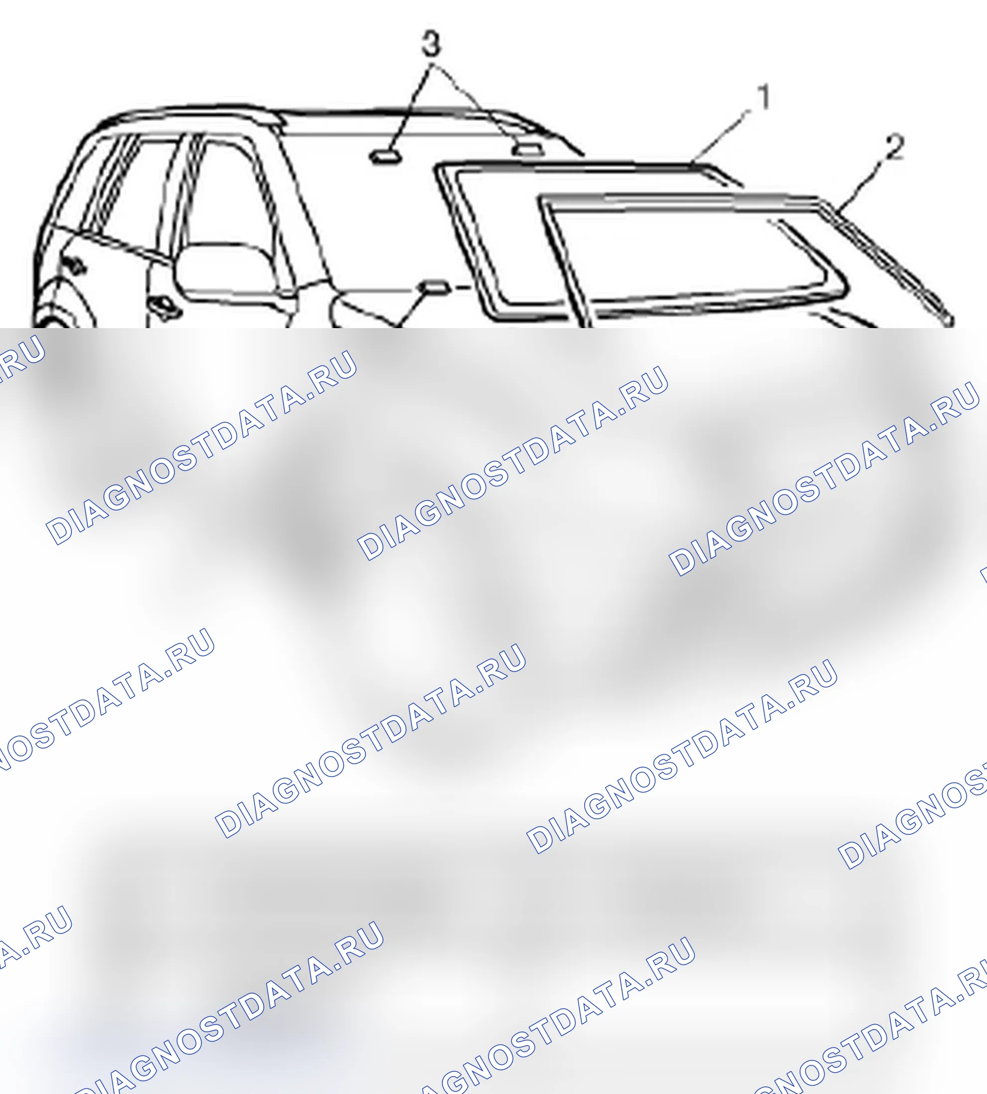 Рис. 56: Конструкция лобового стекла. Suzuki Grand Vitara II