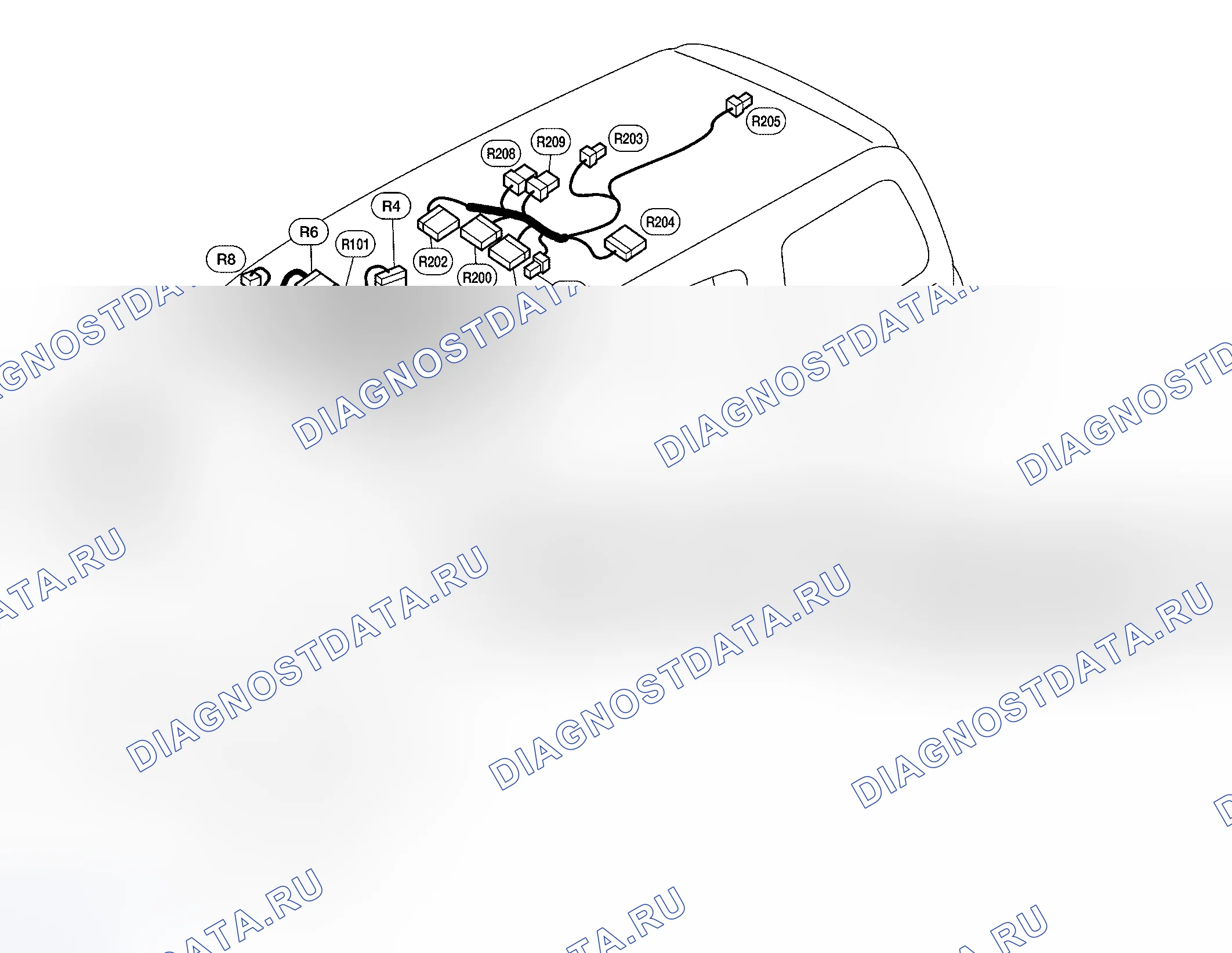 Рис. 63: ЖГУТ КОМНАТНЫХ ЛАМП. Honda N-WGN I