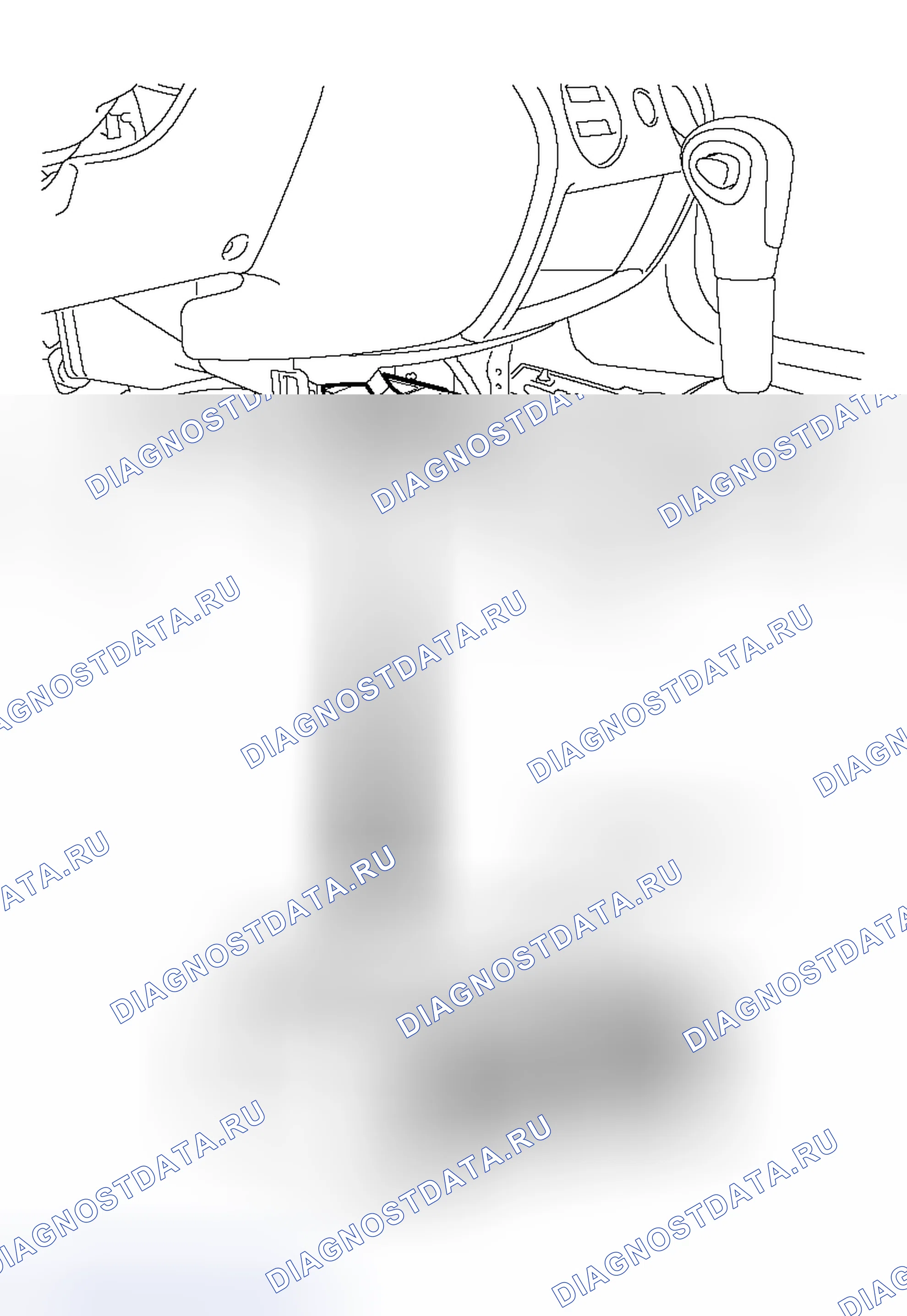 Рис. 710: SRS-ECU. Mitsubishi Outlander I