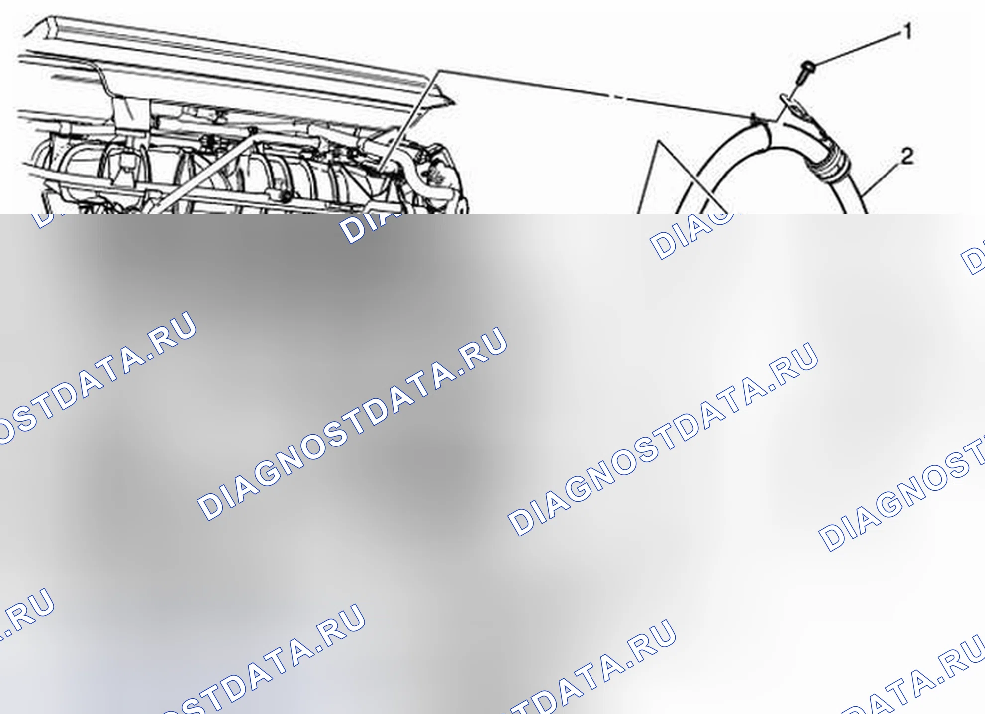 Рис. 42: Замена впускной трубы / шланга усилителя рулевого управления (LF1 Lhd). Kia Optima I