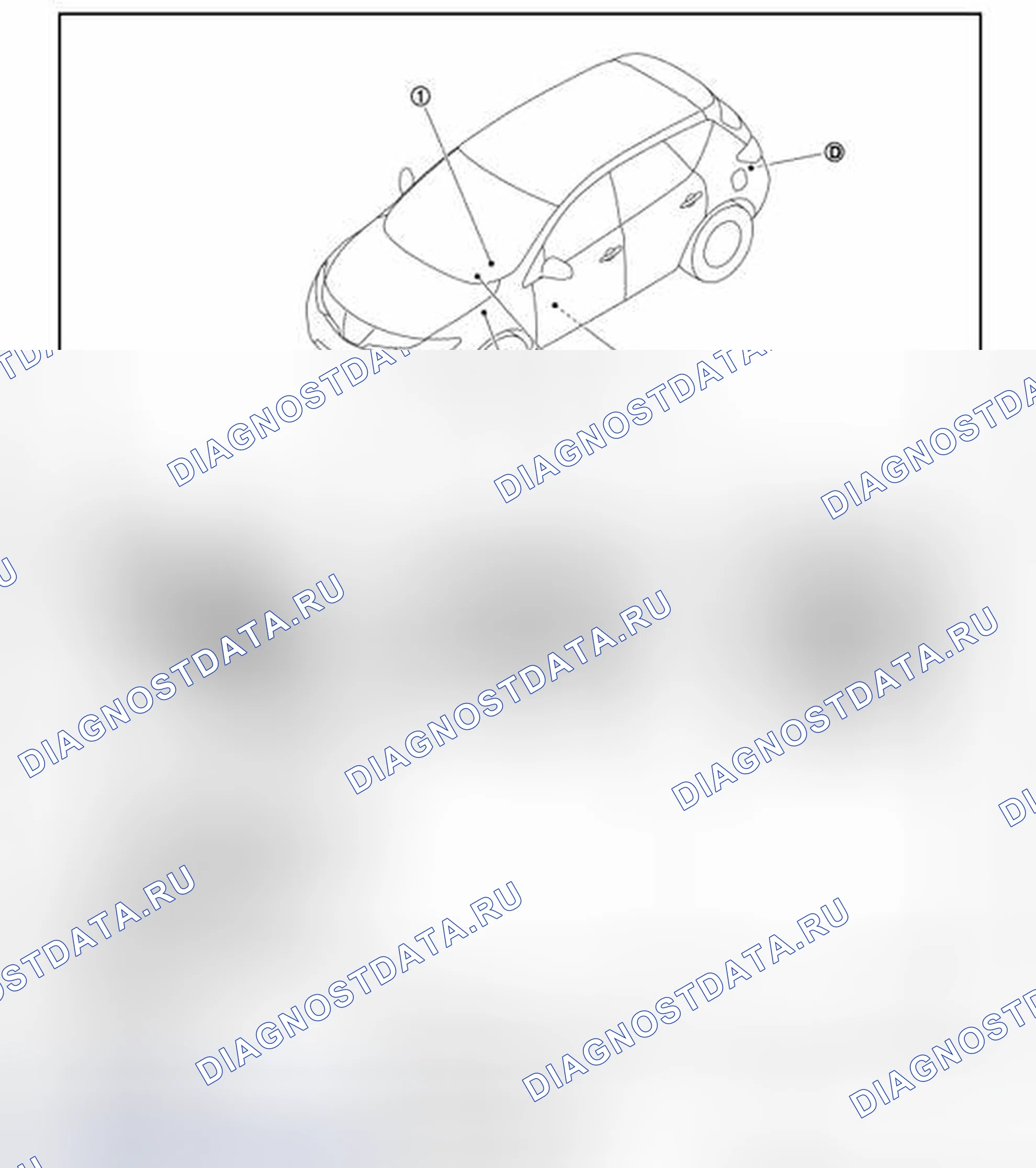 Рис. 29: Расположение компонентов. Nissan Murano Z51 рестайлинг 2