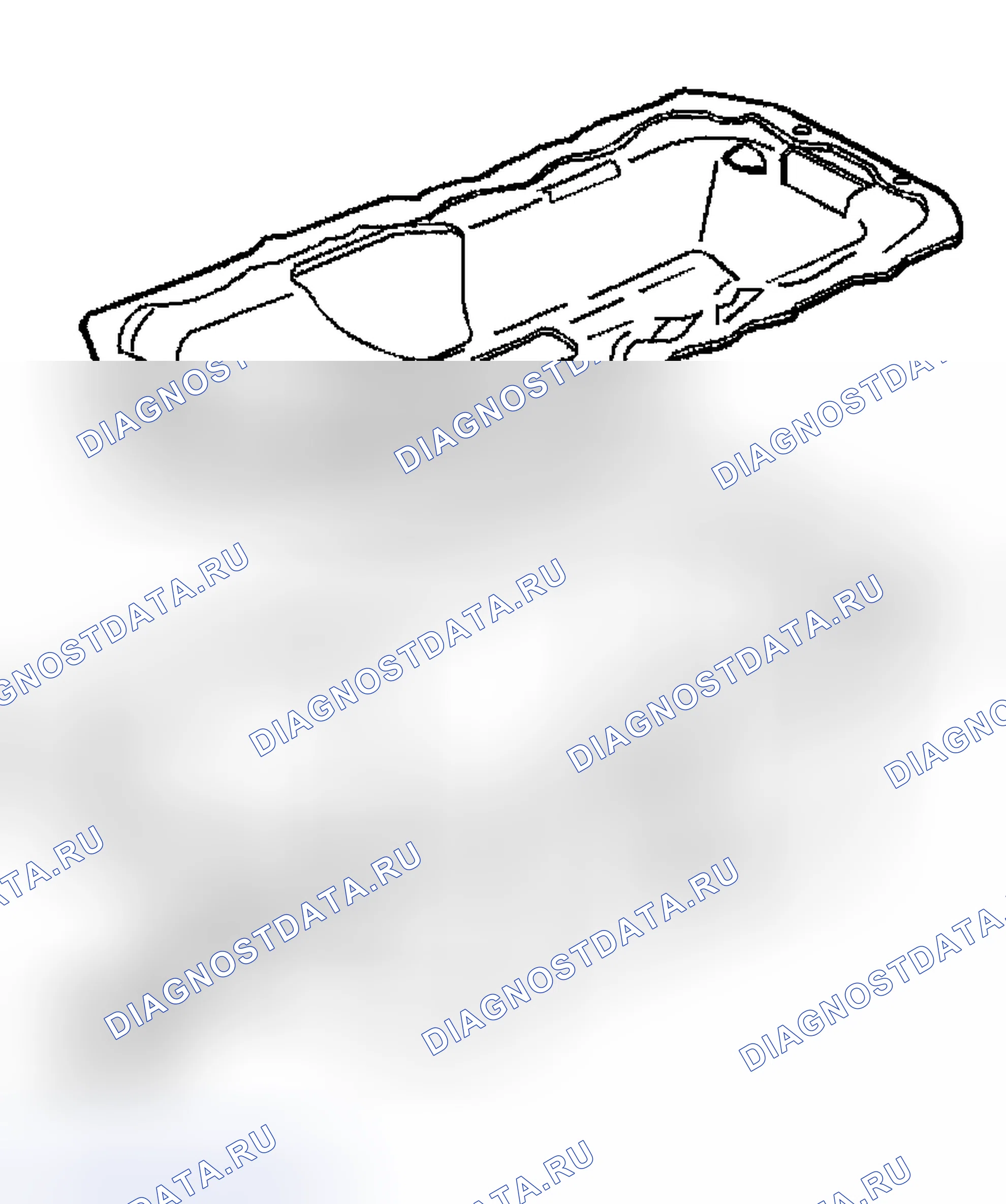 Рис. 463: Установка масляного поддона. Buick Regal IV