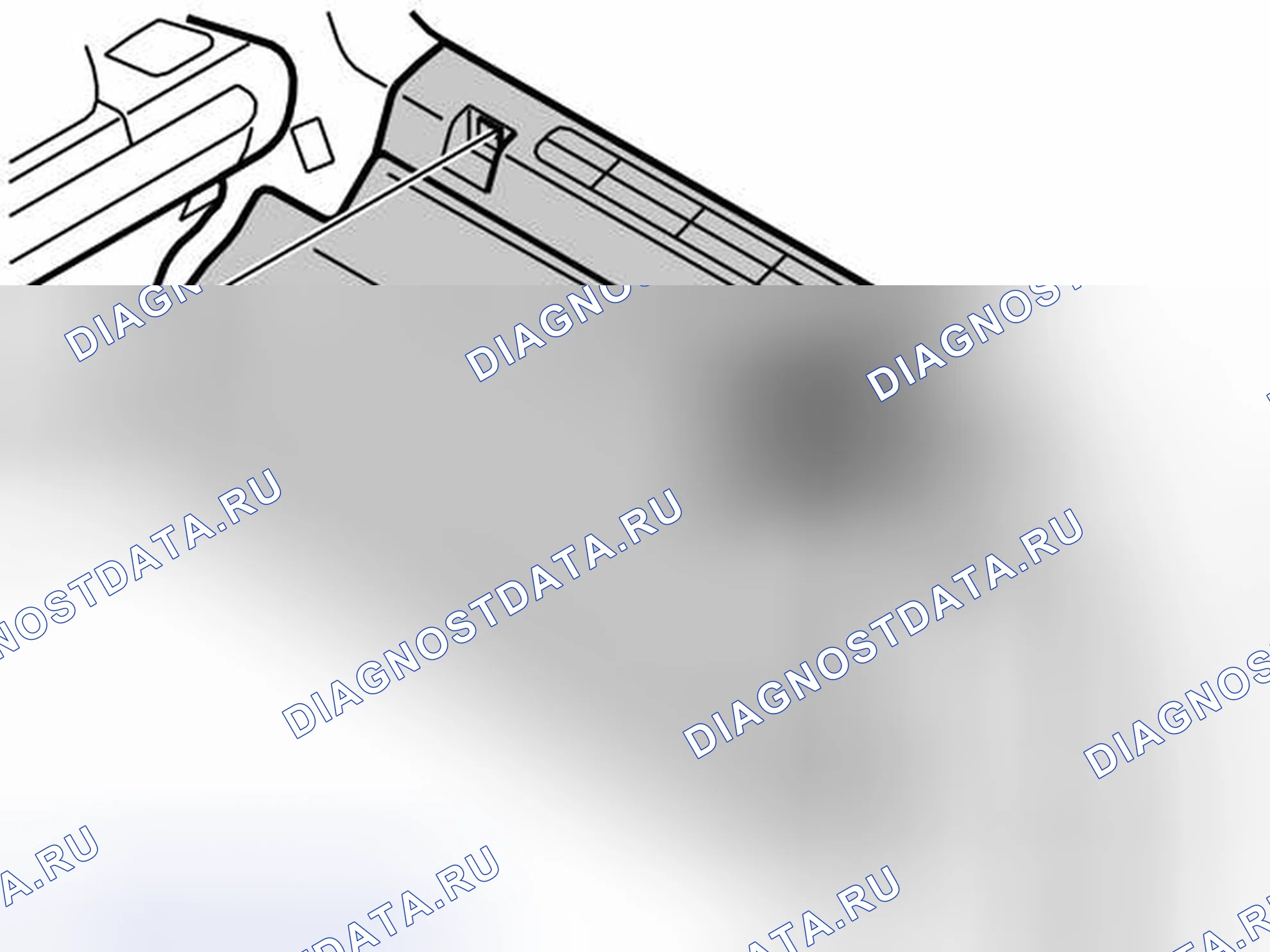 Рис. 347: Снятие боковой панели грузового отсека. Volvo V70 II