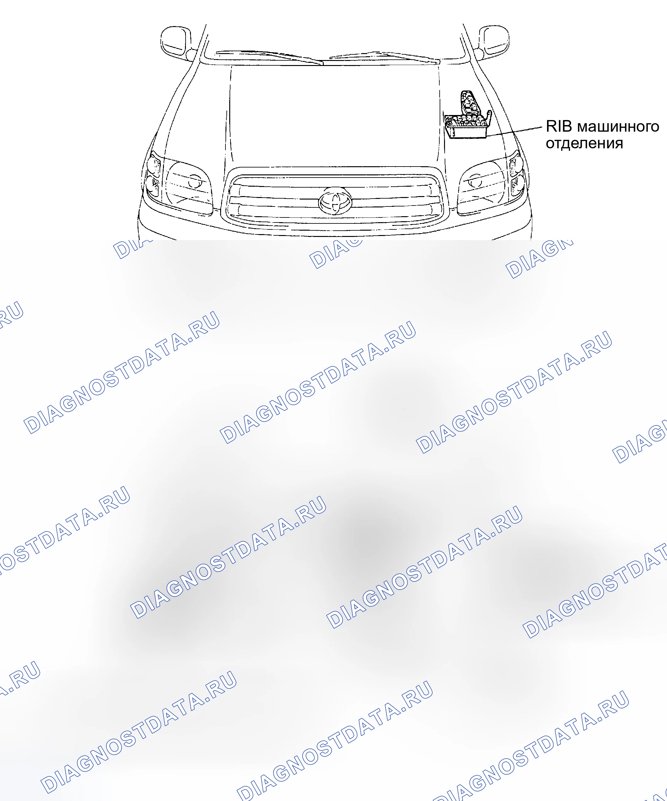 Рис. 3: РАСПОЛОЖЕНИЕ. Toyota Sequoia I