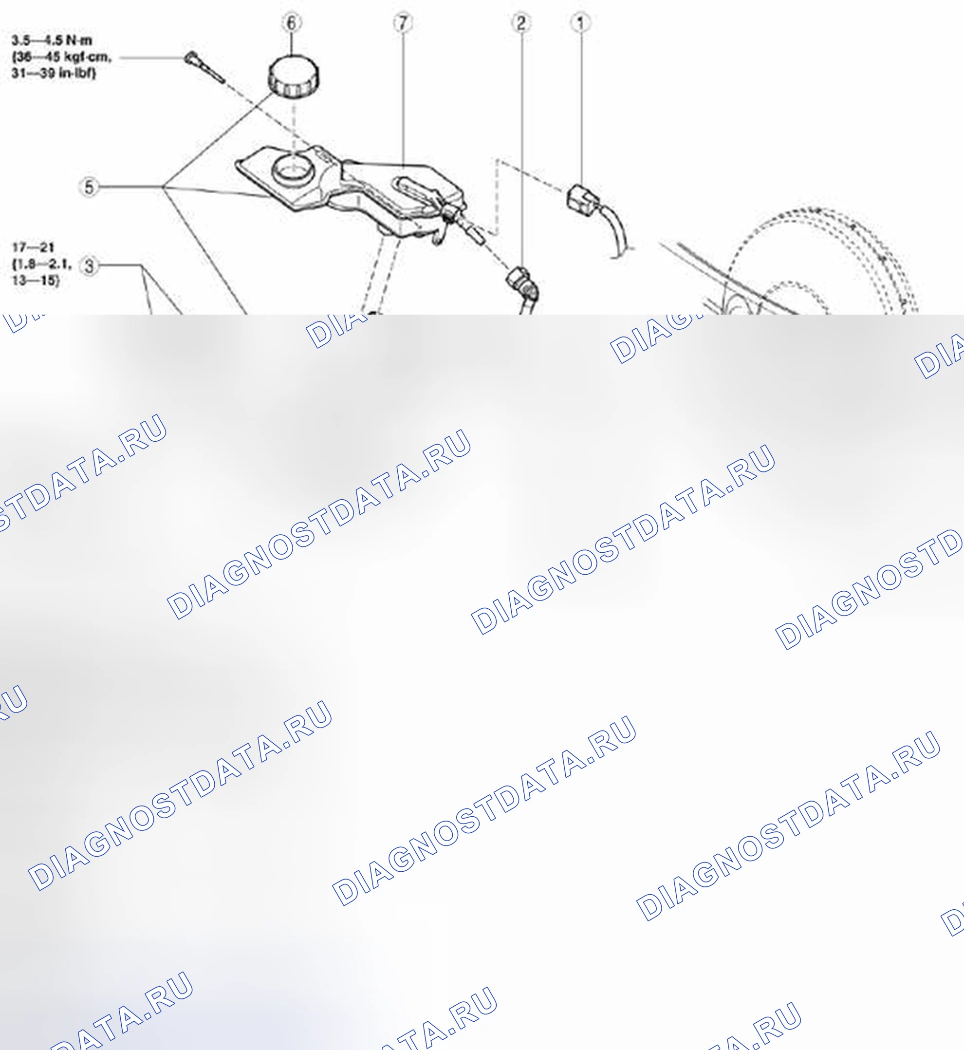 Рис. 4: ДЕМОНТАЖ / МОНТАЖ ГЛАВНОГО ЦИЛИНДРА [Mzr 2.0, SKYACTIV-G 2,0, Мзр 2.5]. Mazda 3 BL рестайлинг