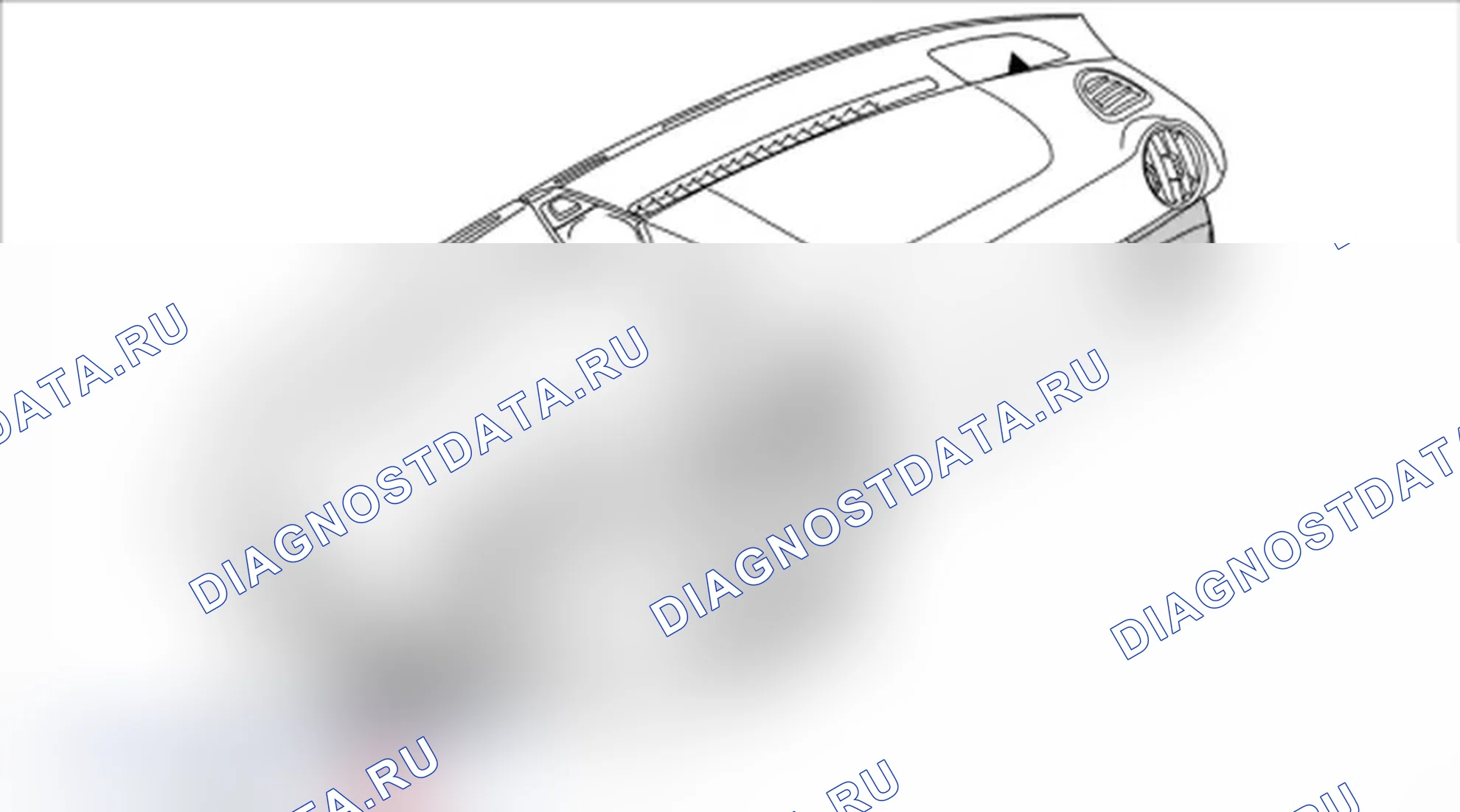 Рис. 59: Снятие панели отделки под приборной панелью со стороны водителя. Porsche Boxster S 987