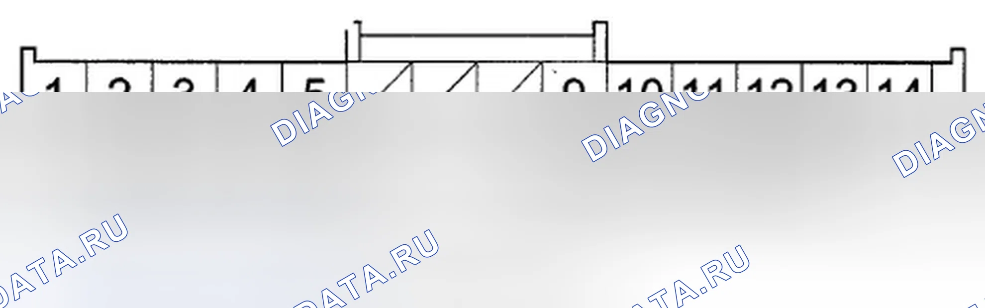 Рис. 528: РАЗЪЕМ 28P БЛОКА УПРАВЛЕНИЯ HANDSFREELINK (без навигации). Acura TSX II