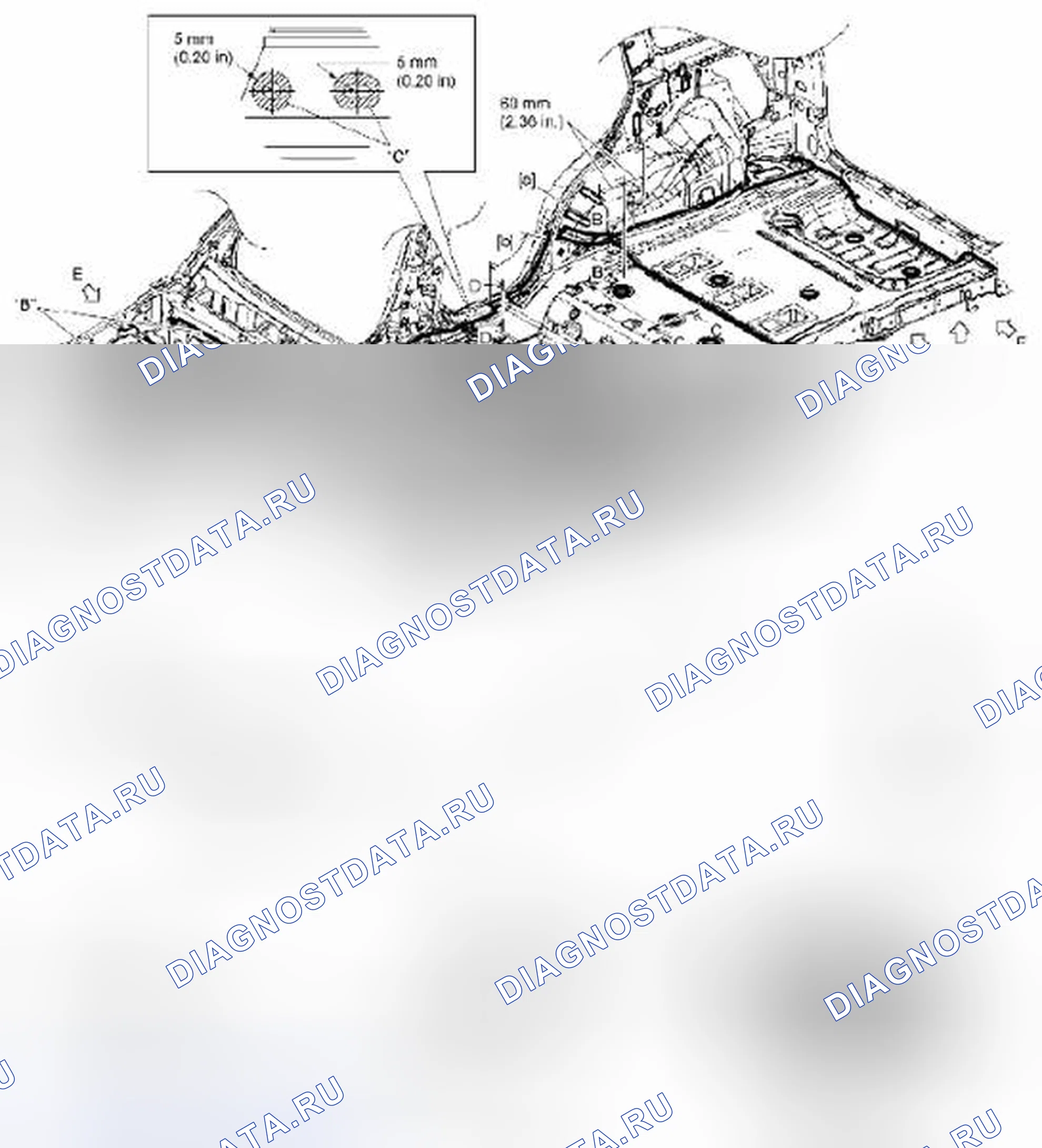 Рис. 6: Панель пола. Suzuki Grand Vitara II рестайлинг 2