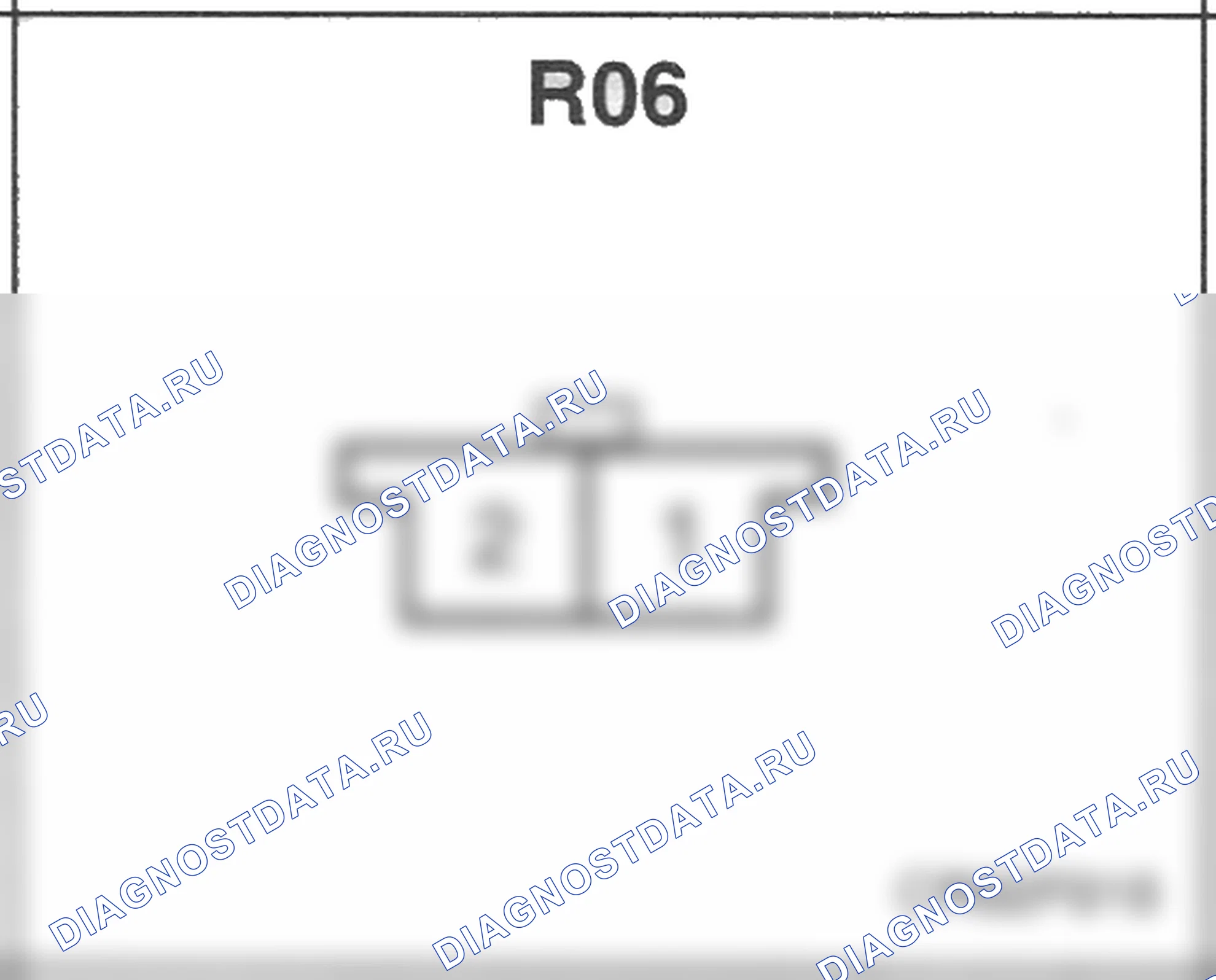 Распиновка разъёма R06 — заднего жгута. Hyundai Accent LC