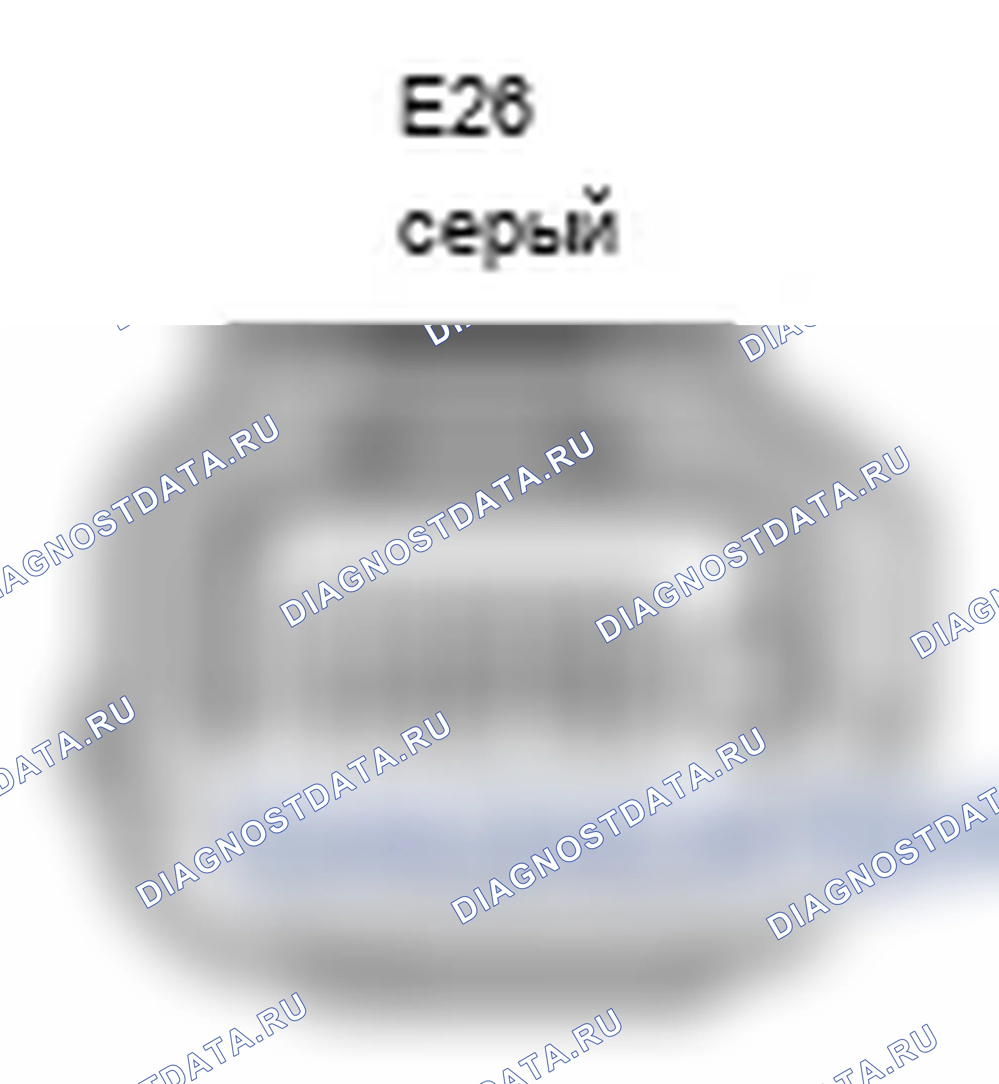 Рис. 198: Привод инжектора (№ 1) Вид с торца разъема (E26). Lexus IS F I