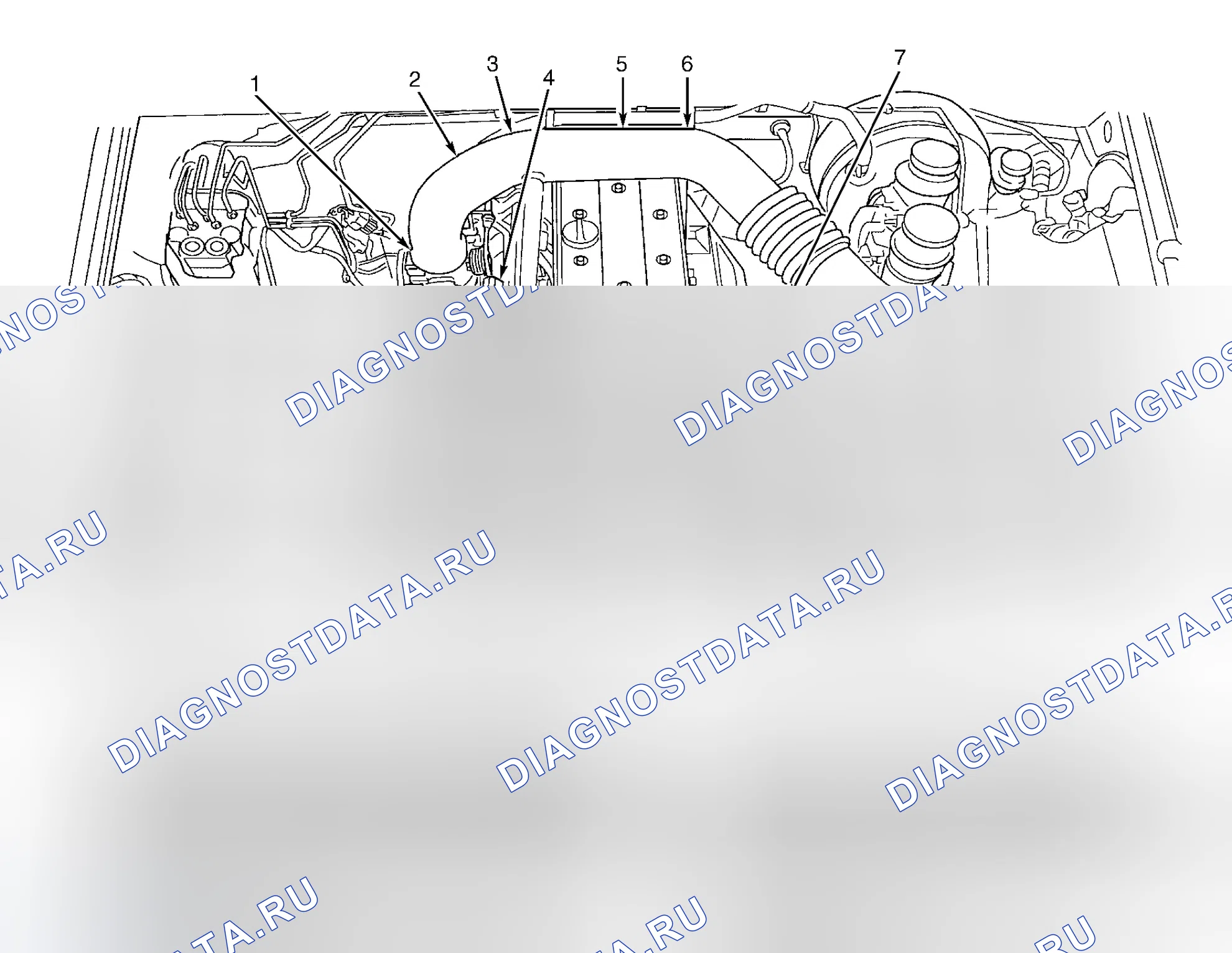 Рис. 2: РАСПОЛОЖЕНИЕ КОМПОНЕНТОВ. Isuzu VehiCross I