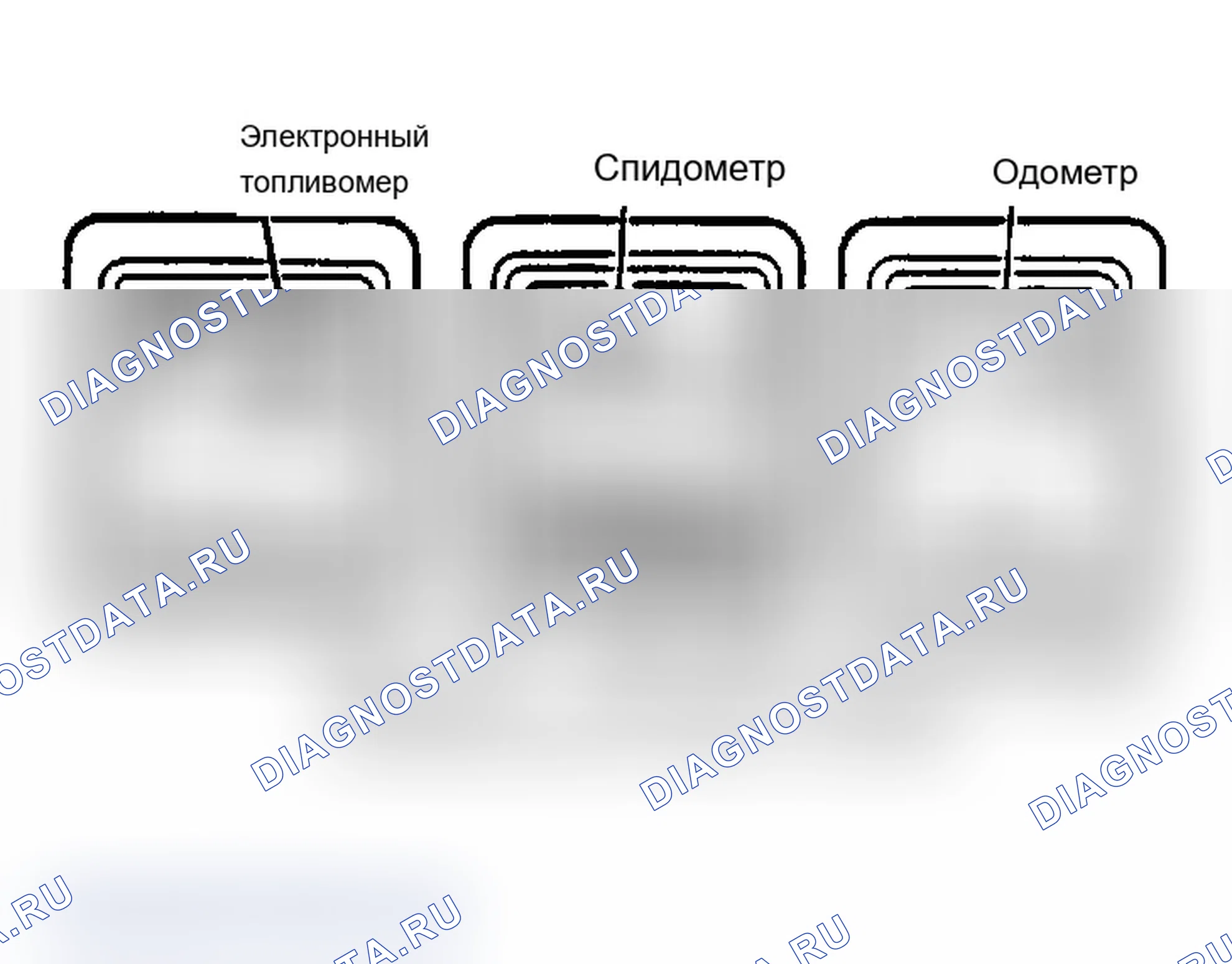 Рис. 1: СЕРВИСНЫЙ ИНДИКАТОР И ПРЕДУПРЕЖДАЮЩИЕ ОГНИ. Lincoln Continental VII