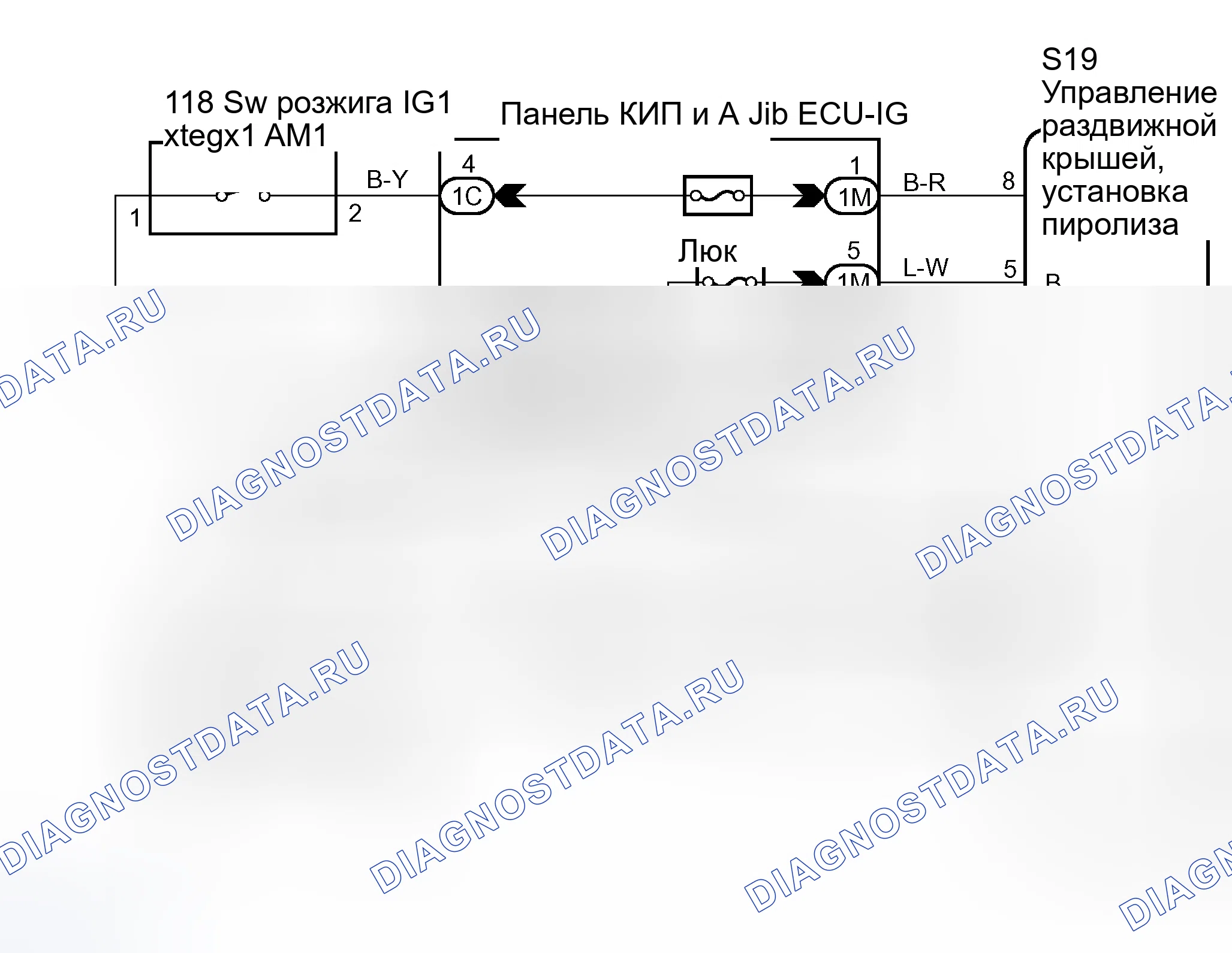 Рис. 7: электросхема. Toyota Sequoia I рестайлинг
