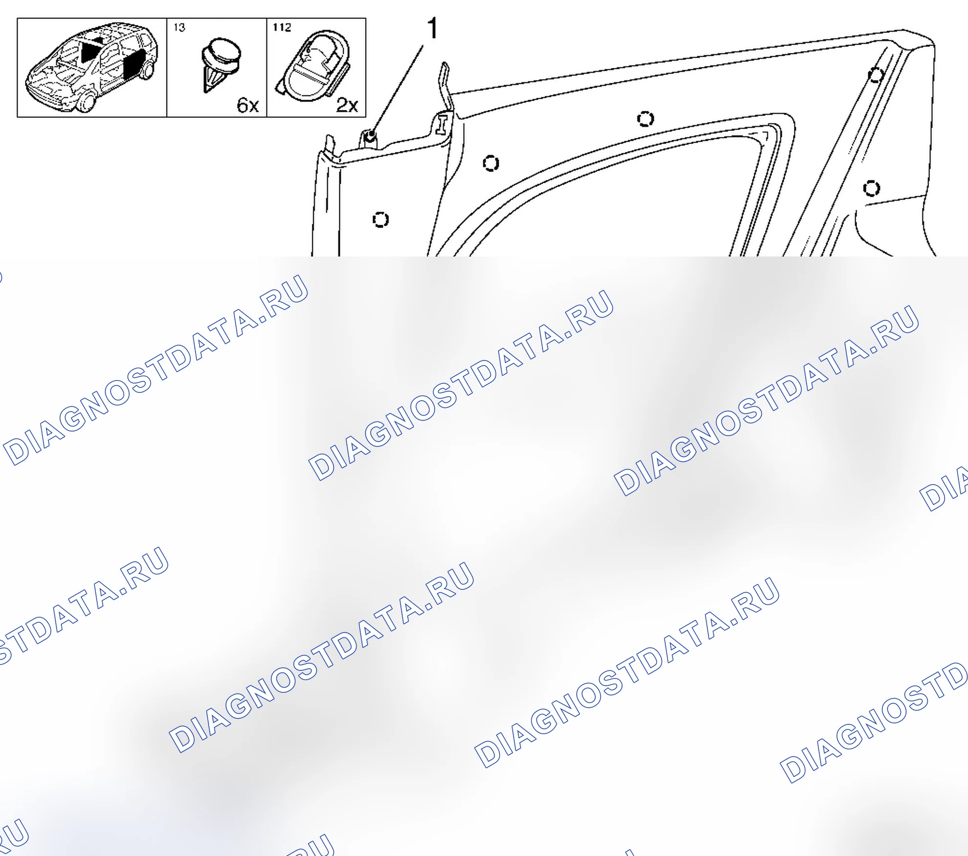 Замена передней внутренней обшивки боковой панели - L08. Opel Corsa D