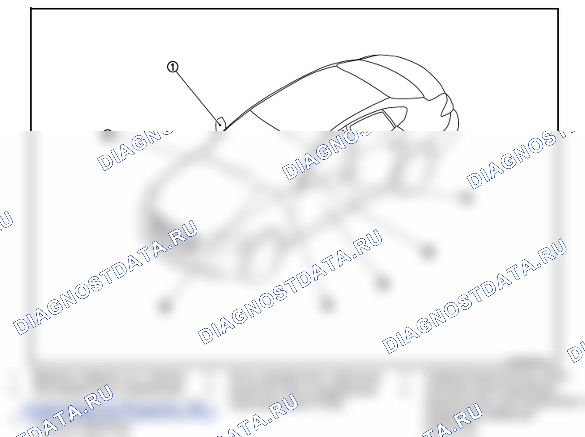 Рис. 13: ДВЕРНОЕ ЗЕРКАЛО: Расположение компонентов. Infiniti M56 IV