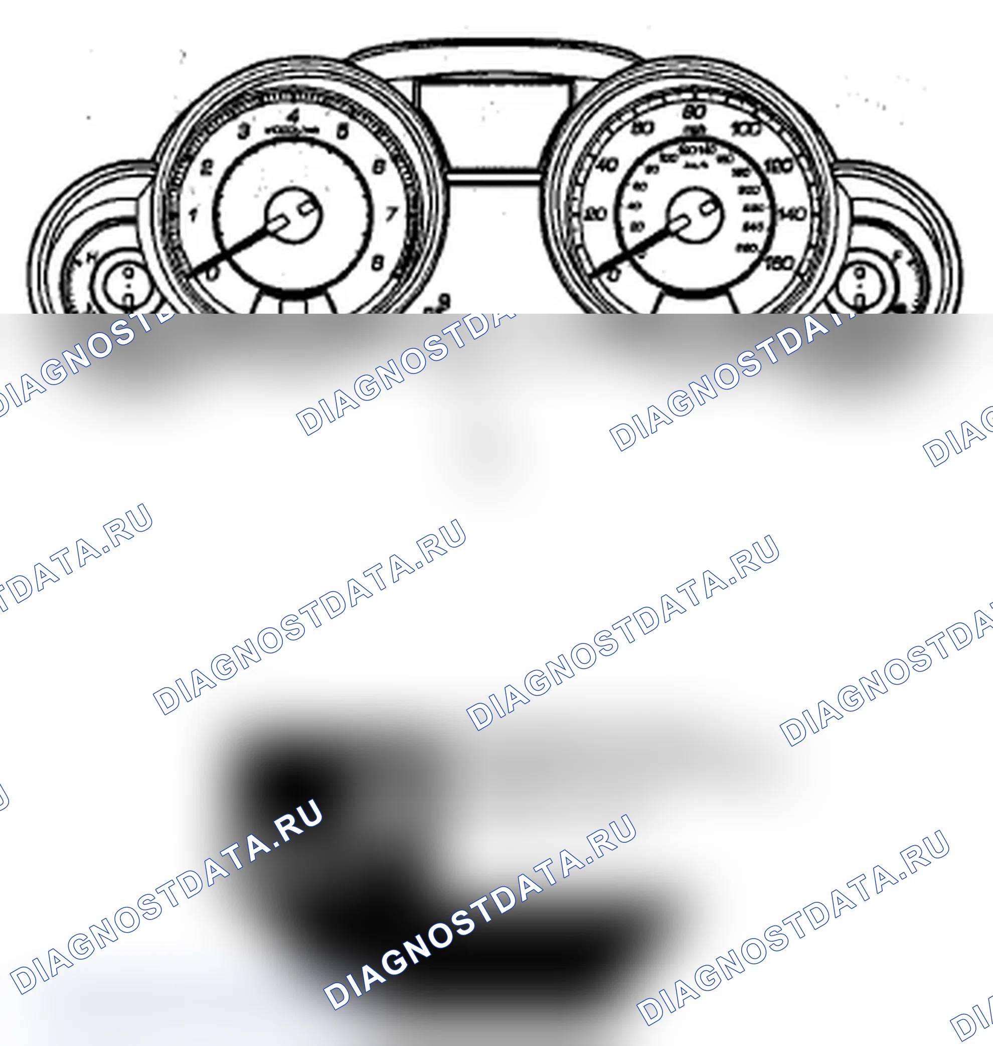 Рис. 36: Индикатор информационной системы слепых зон (BSI). Acura MDX II рестайлинг