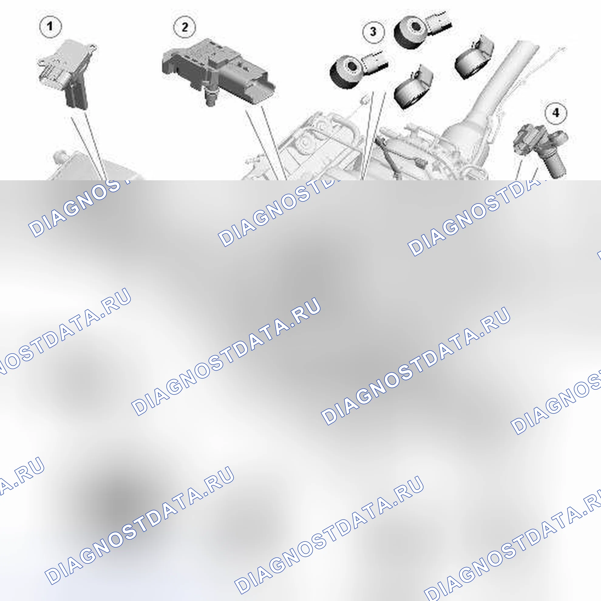 Рис. 28: РАСПОЛОЖЕНИЕ КОМПОНЕНТОВ - ЛИСТ 1 ИЗ 3. Land Rover Range Rover III рестайлинг 2