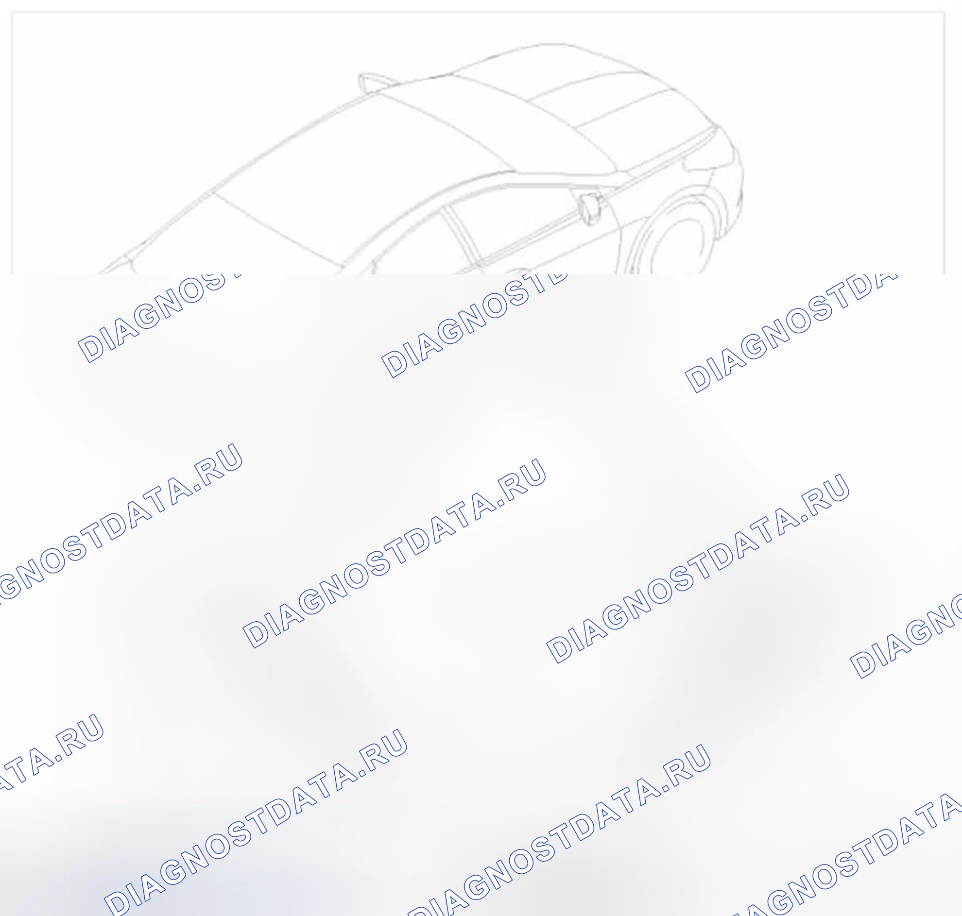 Рис. 2: Расположение компонентов. Hyundai Azera II