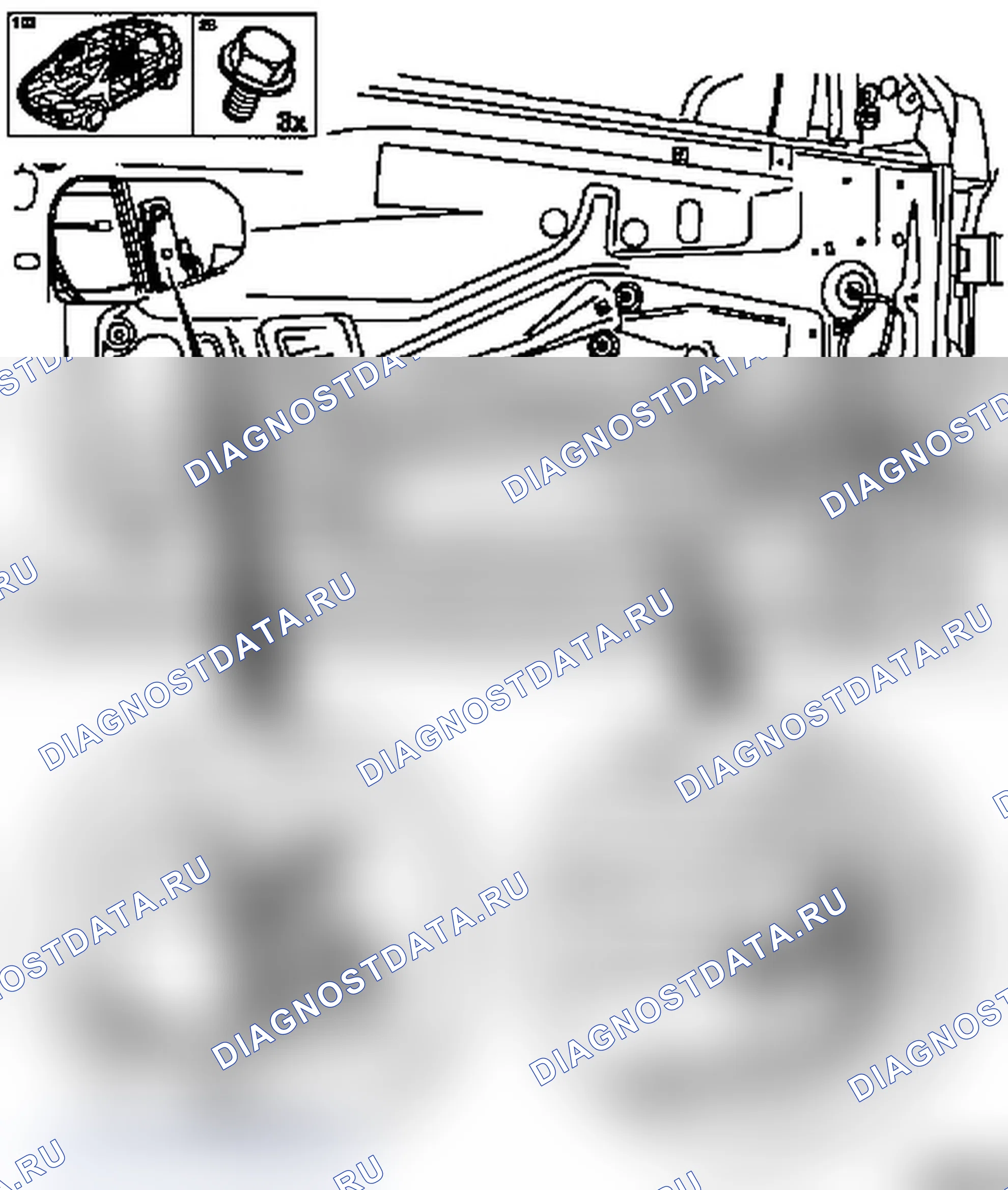 Демонтаж и установка подъемного окна передней двери (модель F07). Opel Astra G