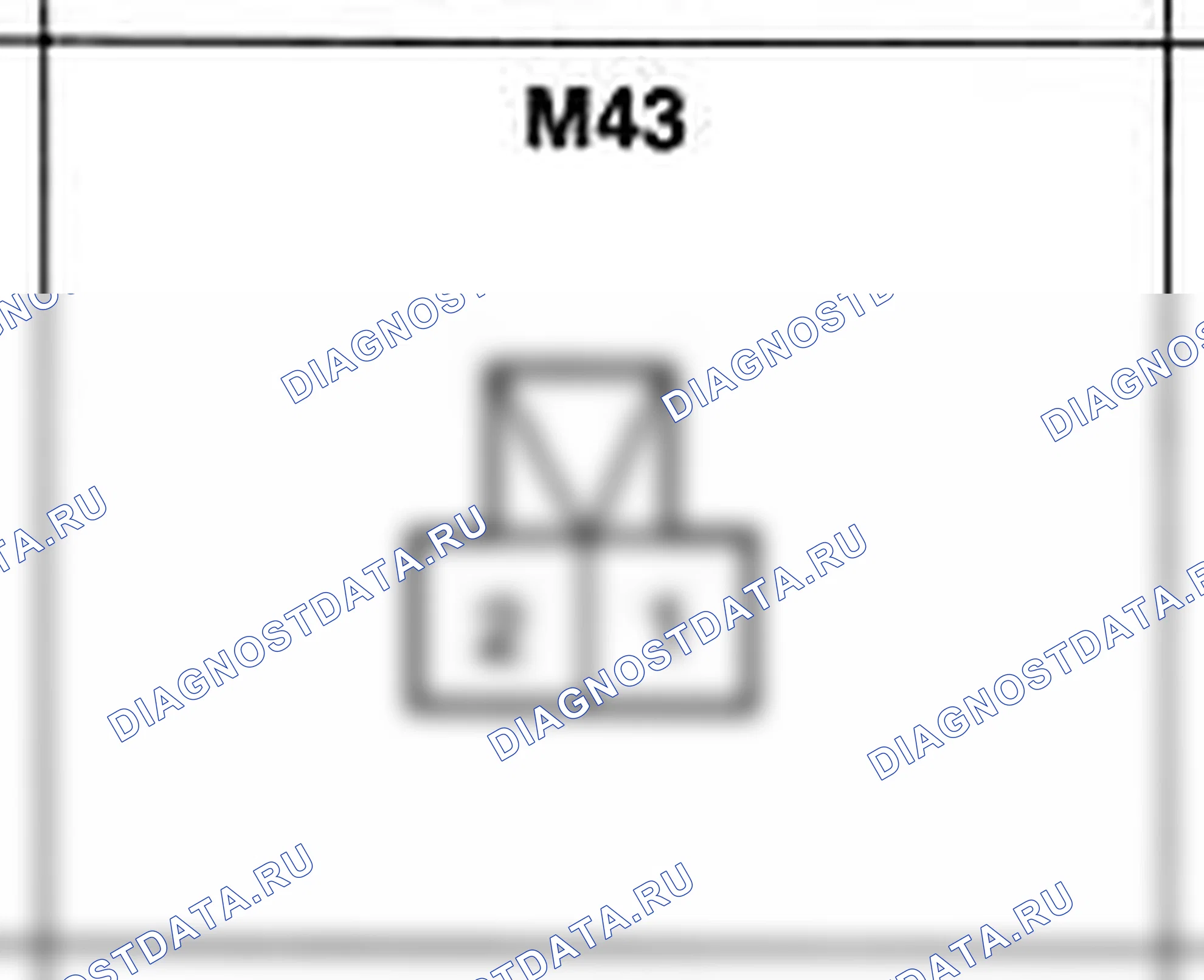 Распиновка разъёма M43 — основного жгута. Hyundai H-1 A1