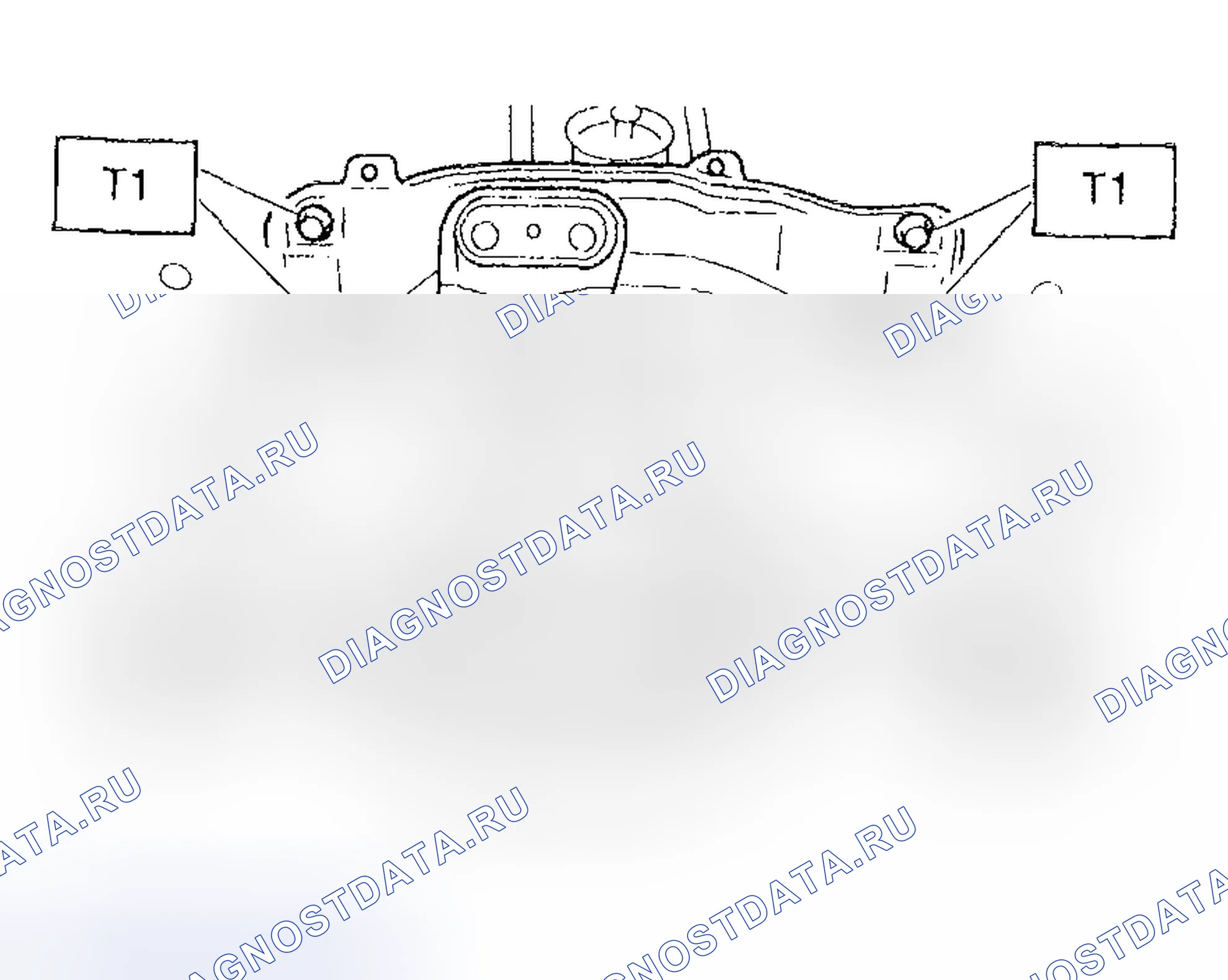 Рис. 257: ПОПЕРЕЧИНА И ПОДУШКА ИЗ РЕЗИНЫ. Subaru Impreza GD/GC/GG