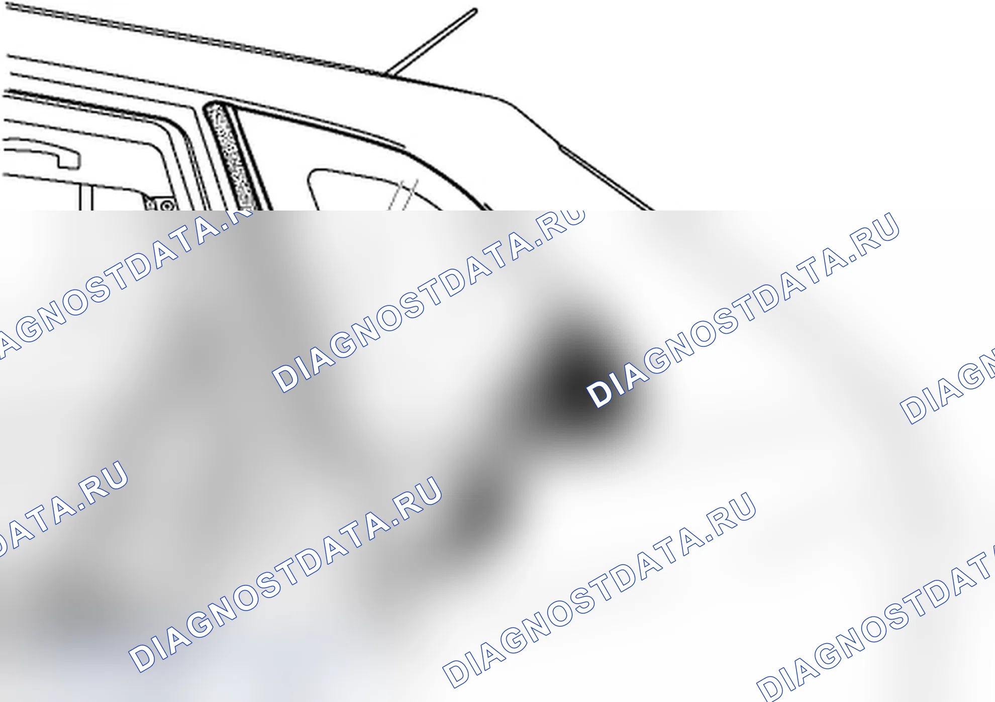 Стекло боковины кузова. Renault Koleos I
