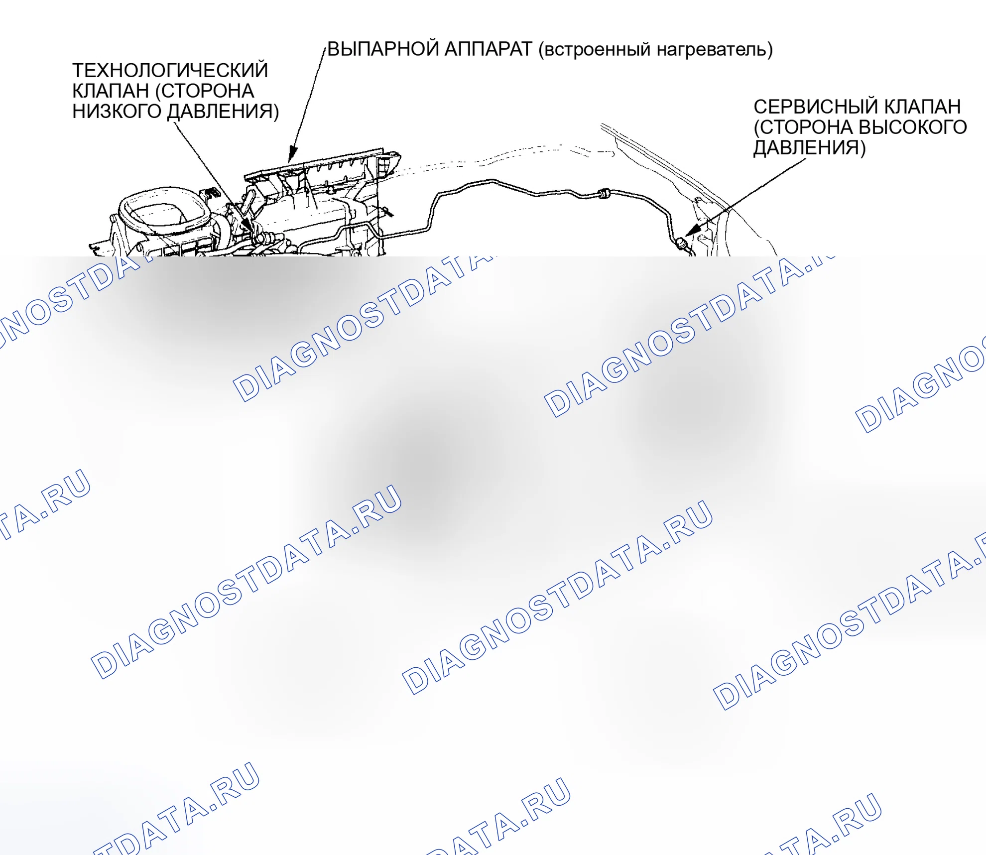 Рис. 2: Индекс расположения компонентов. Honda Civic VII рестайлинг
