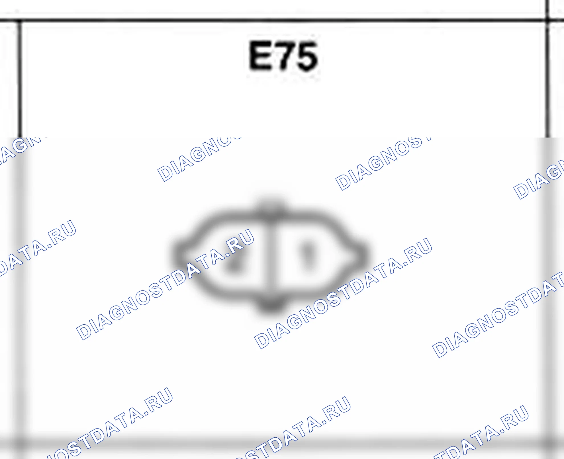 Распиновка разъёма E75 — жгута двигателя. Hyundai Accent LC